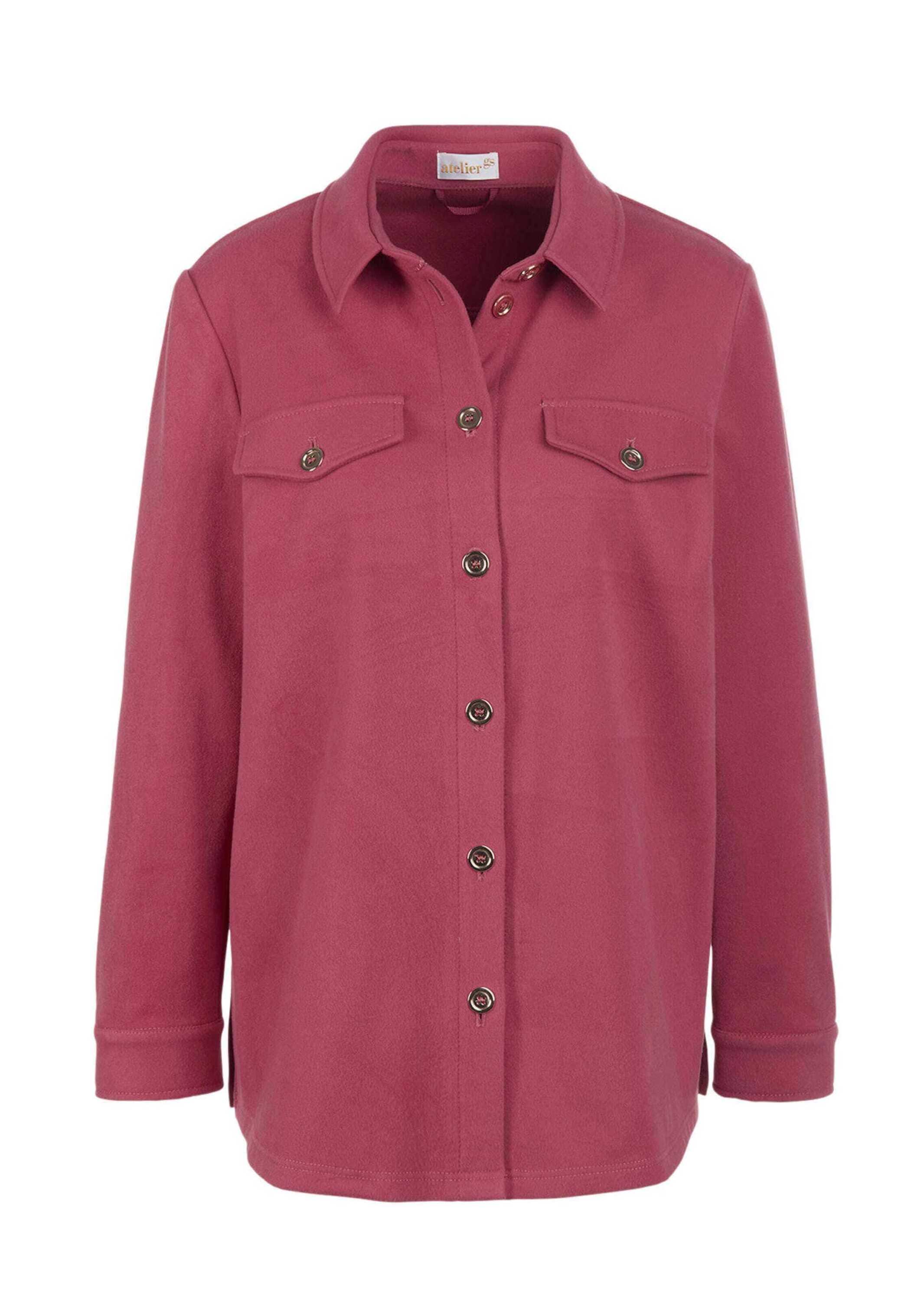 GOLDNER Jackenblazer "Herbstjacke mit Hemdkragen" Wunderschöne Knöpfe in Eisgold