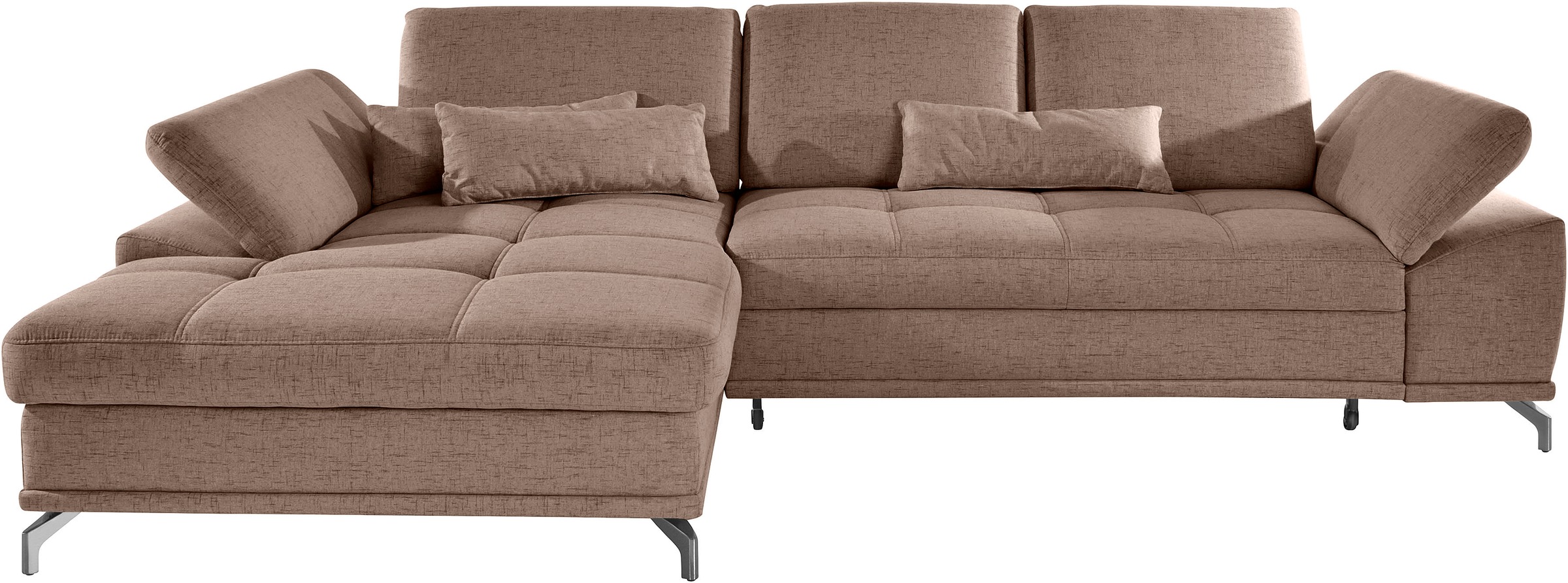 PLACES OF STYLE Ecksofa "Costello L-Form, B: 301 cm mit Sitztiefen-, Armtei günstig online kaufen