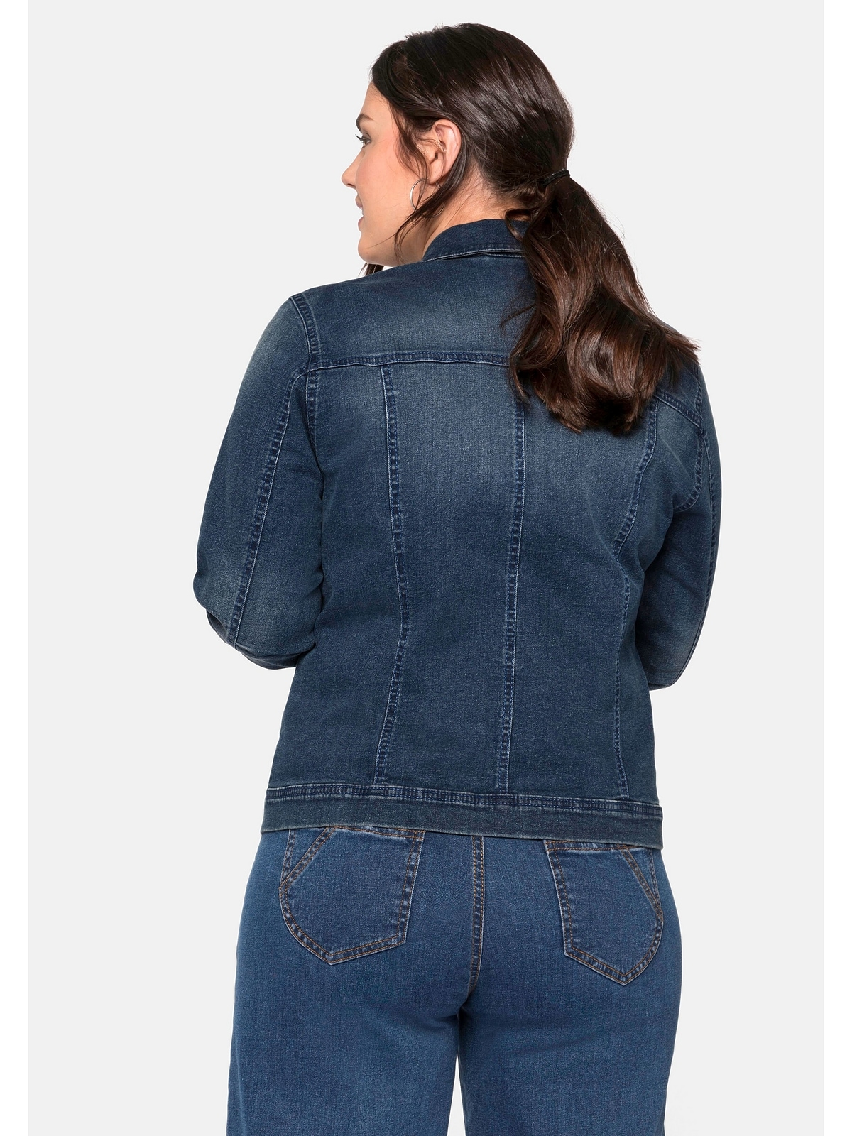 Sheego Jeansjacke "Große Größen", ohne Kapuze, in modisch kurzer Form günstig online kaufen