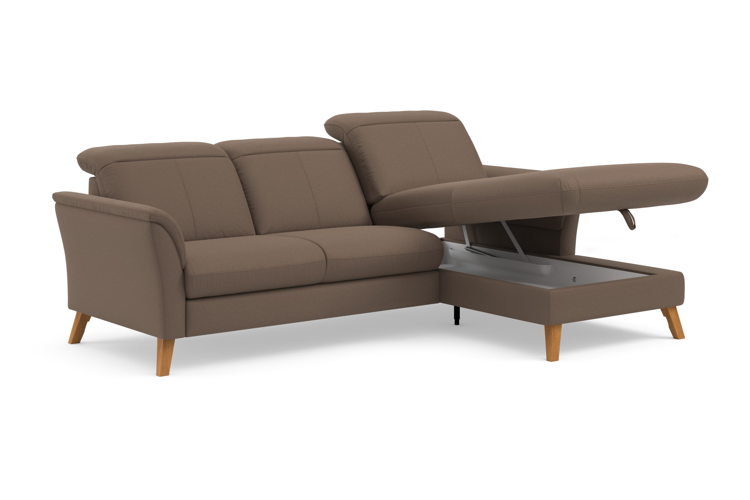 sit&more Ecksofa »Romero L-Form«, wahlweise mit oder ohne Relax-Funktion, Bettfunktion, Bettkasten