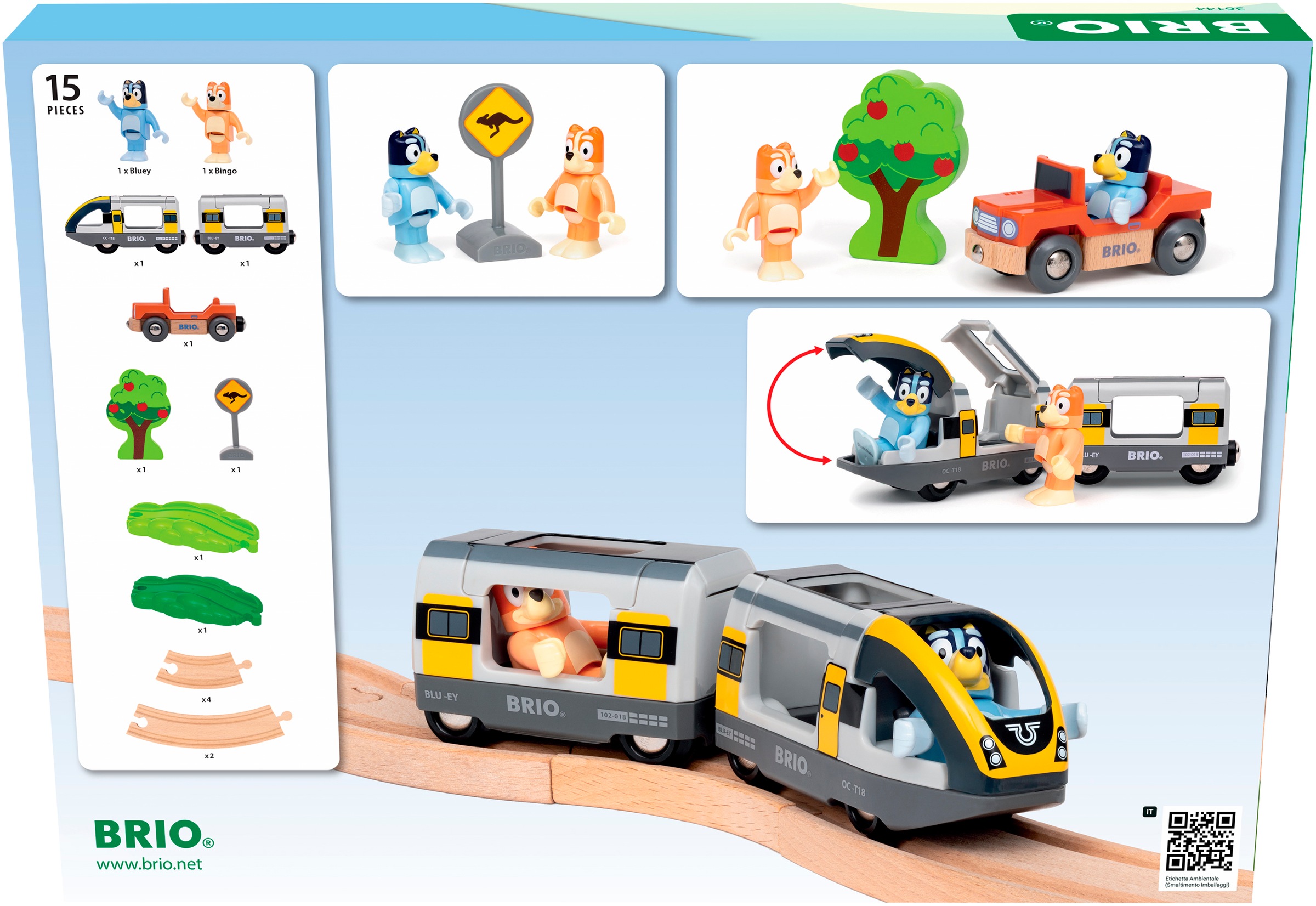 BRIO® Spielzeug-Zug »BRIO® WORLD, Bluey Zugset (36144)«
