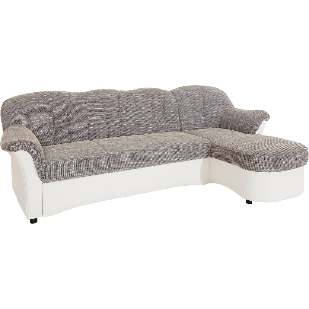 DOMO collection Ecksofa »Flores Schlafsofa, B/T/H: 233/142/86 cm, L-Form«