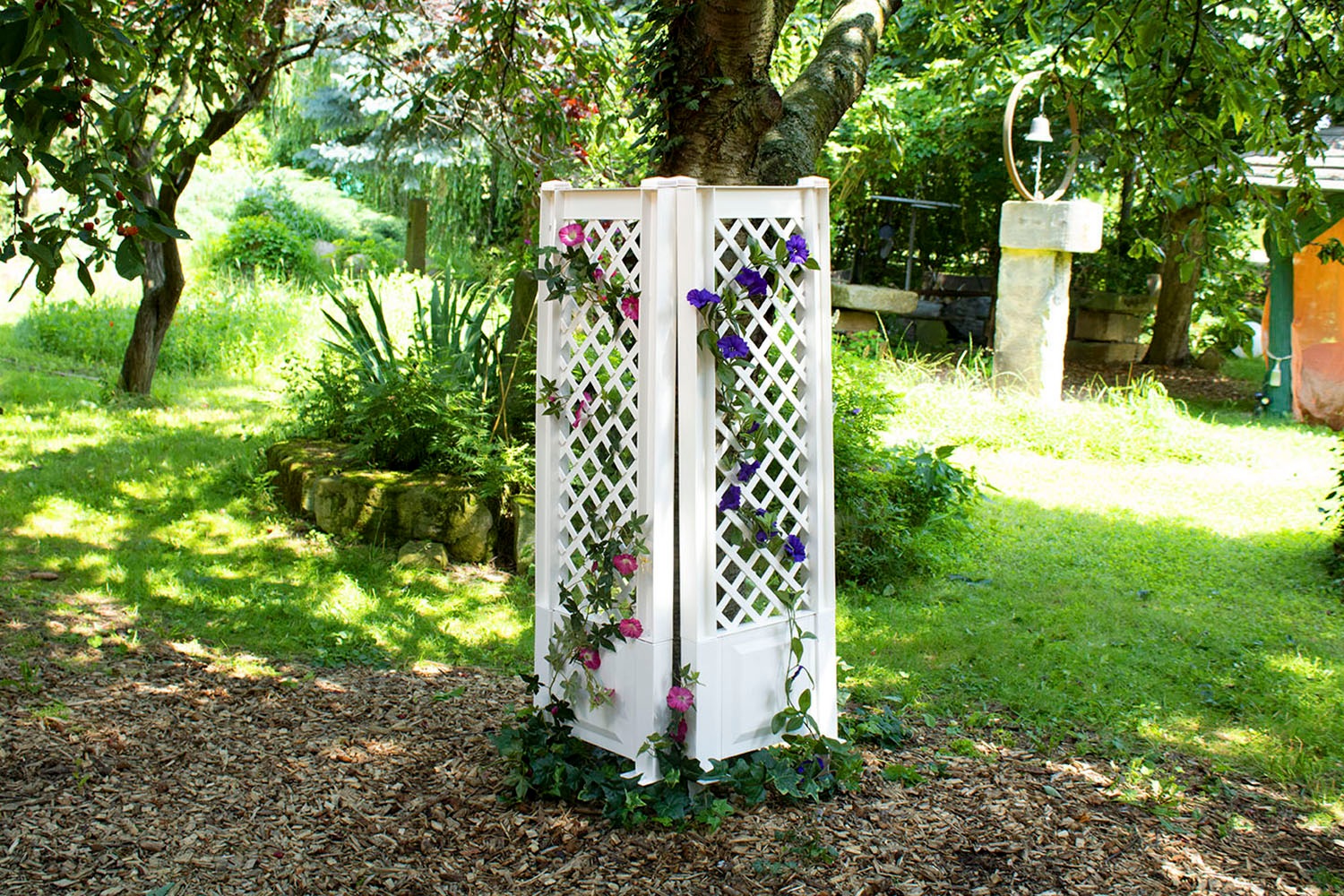 KHW Spalier BxTxH: 43x6x140 cm, weiß günstig online kaufen