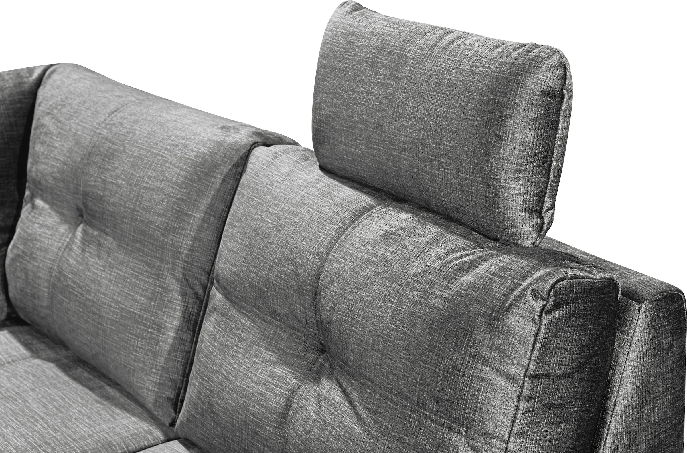 ED EXCITING DESIGN Wohnlandschaft »Alija U-Form«, mit Bettfunktion, Bettkasten, Armteilverstellung & Kopfstützen