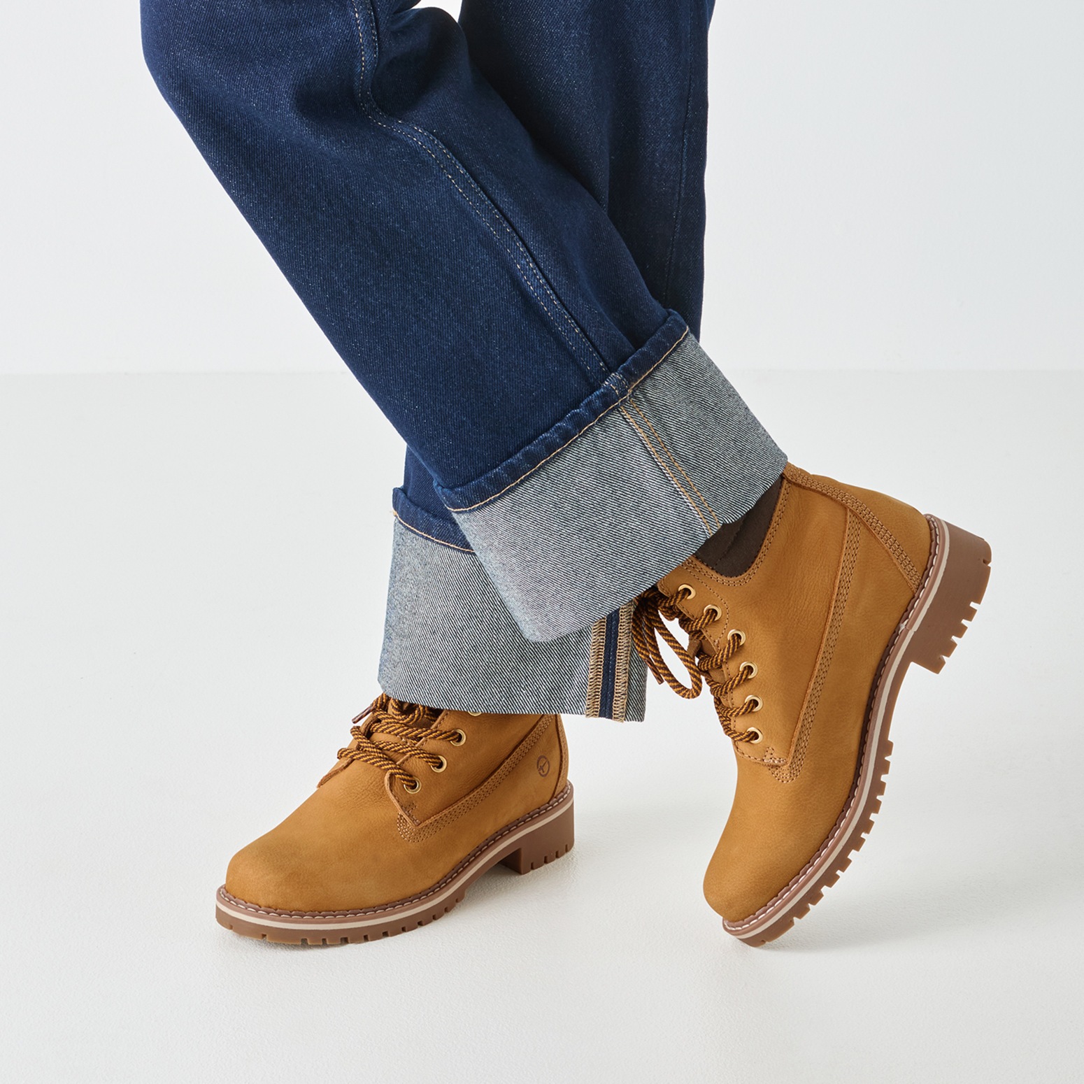 Tamaris Winterboots, Blockabsatz, Schnürstiefelette mit DUO-TEX Ausstattung