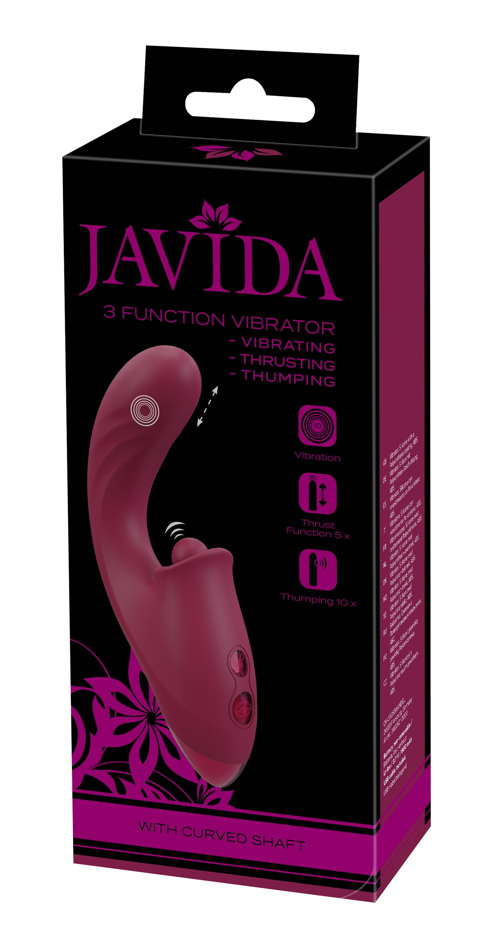 Javida Vibrator »Stoßvibrator 3 Function Vibrator«