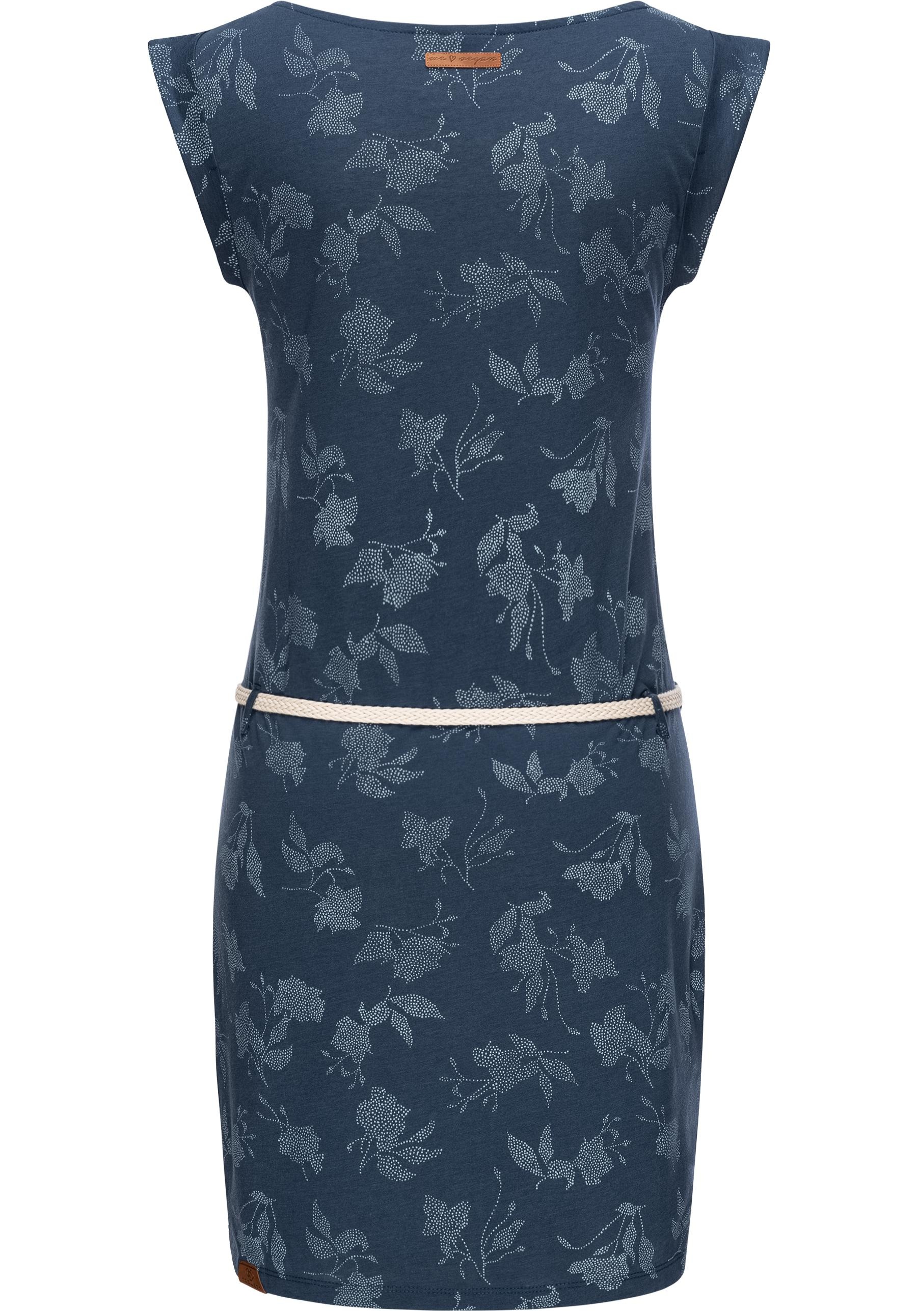 Ragwear Shirtkleid »Tag Rose Intl.«, stylisches Sommerkleid mit Print und hochwertigem Gürtel
