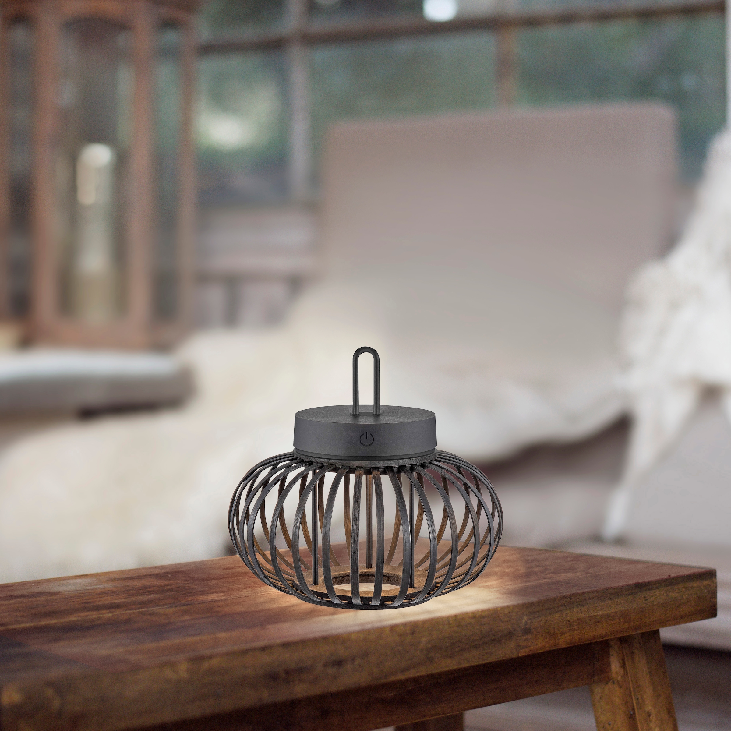 JUST LIGHT Pendelleuchte »AKUBA« LED-Modul 1 Stk. Warmweiß Akkuleuchte