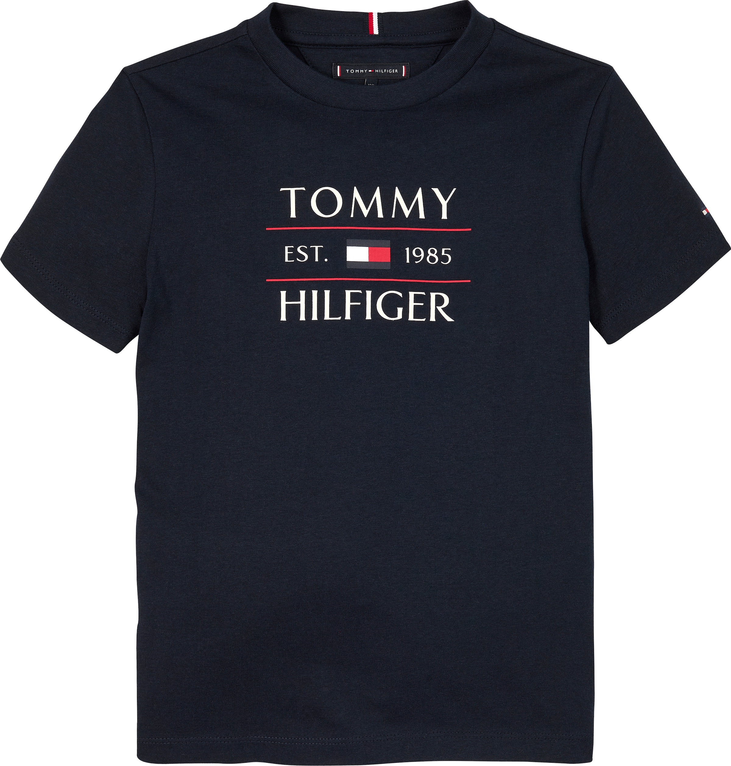 Tommy Hilfiger T-Shirt »TOMMY FLAG HILFIGER REG TEE SS«, mit großem Logo