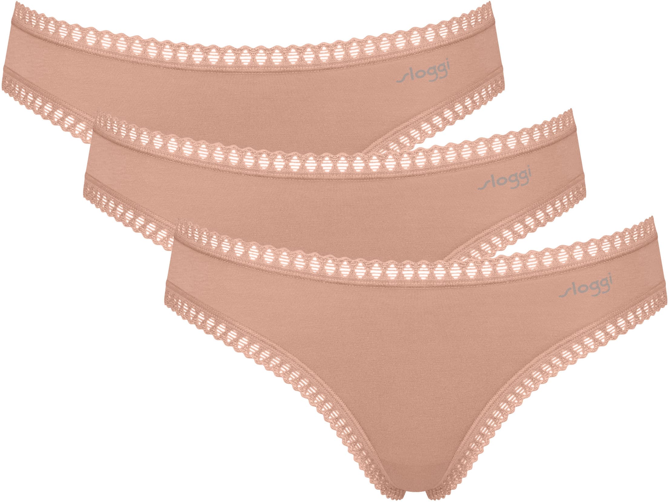 sloggi Minislip "GO Crush Mini C3P" 3er Pack, mit Spitzendetails günstig online kaufen