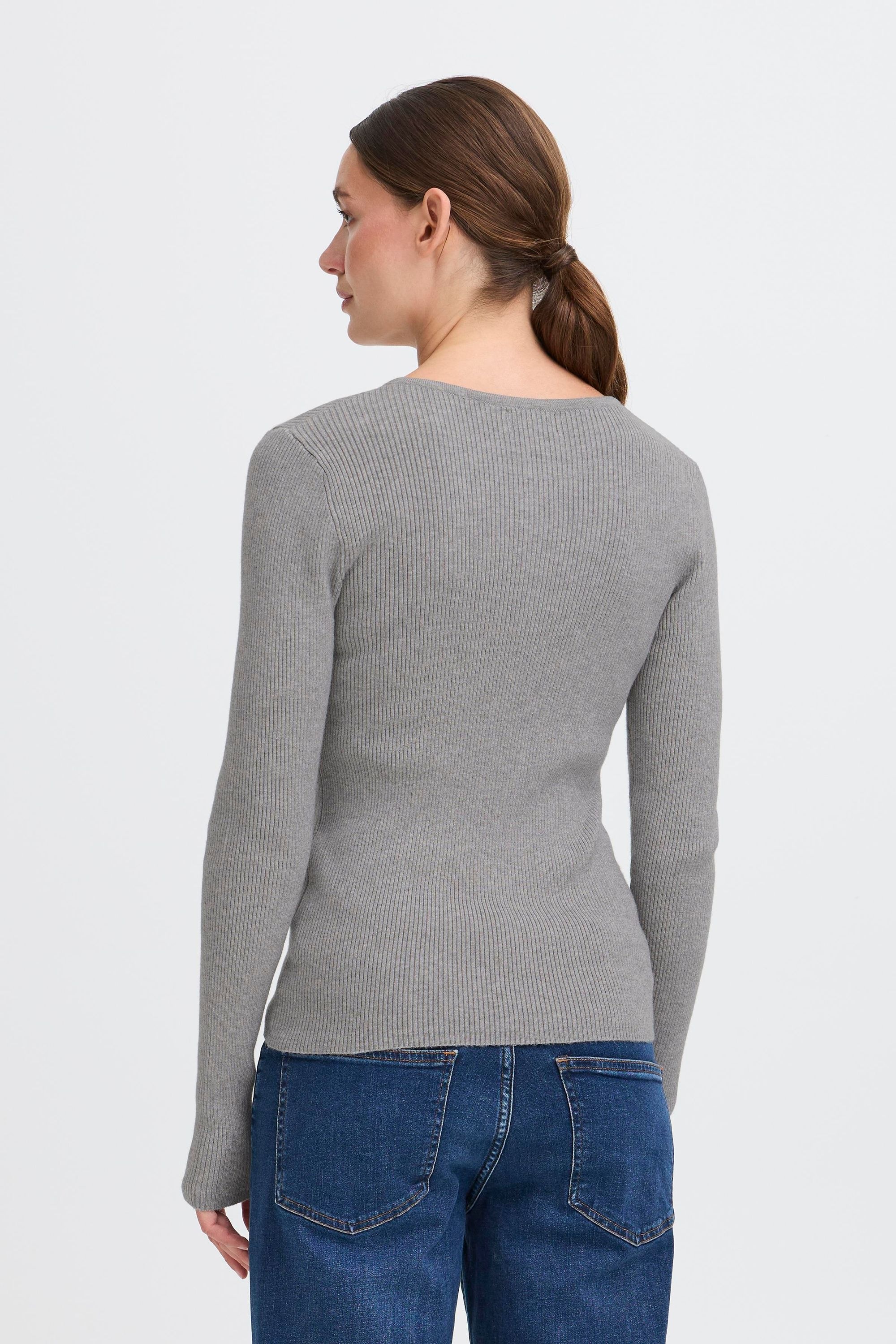 OXMO Oxisolray LS Sweatshirt Grey Melange Size XL 3