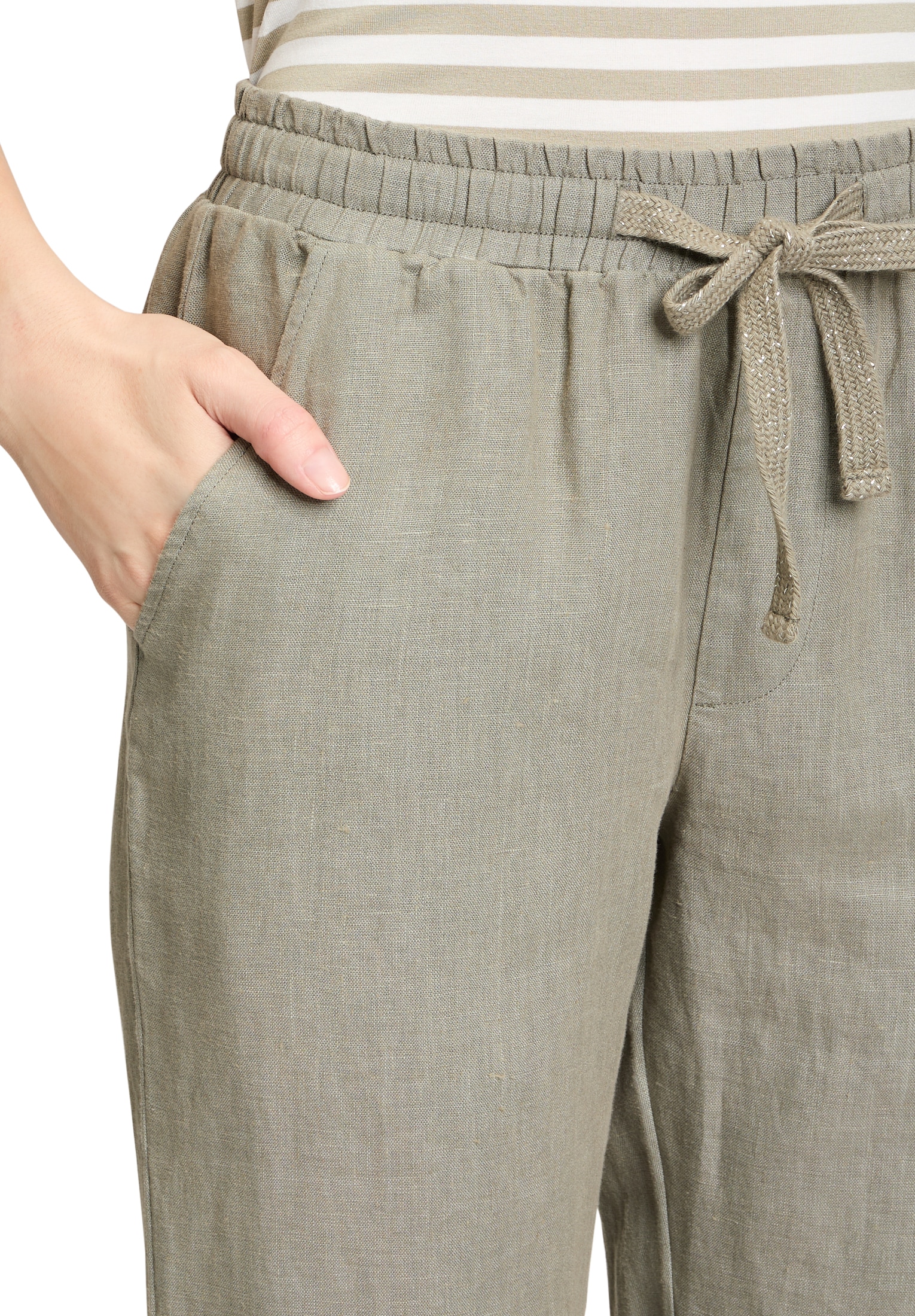 Cartoon Leinenhose »Cartoon Leinenhose unifarben«, Material