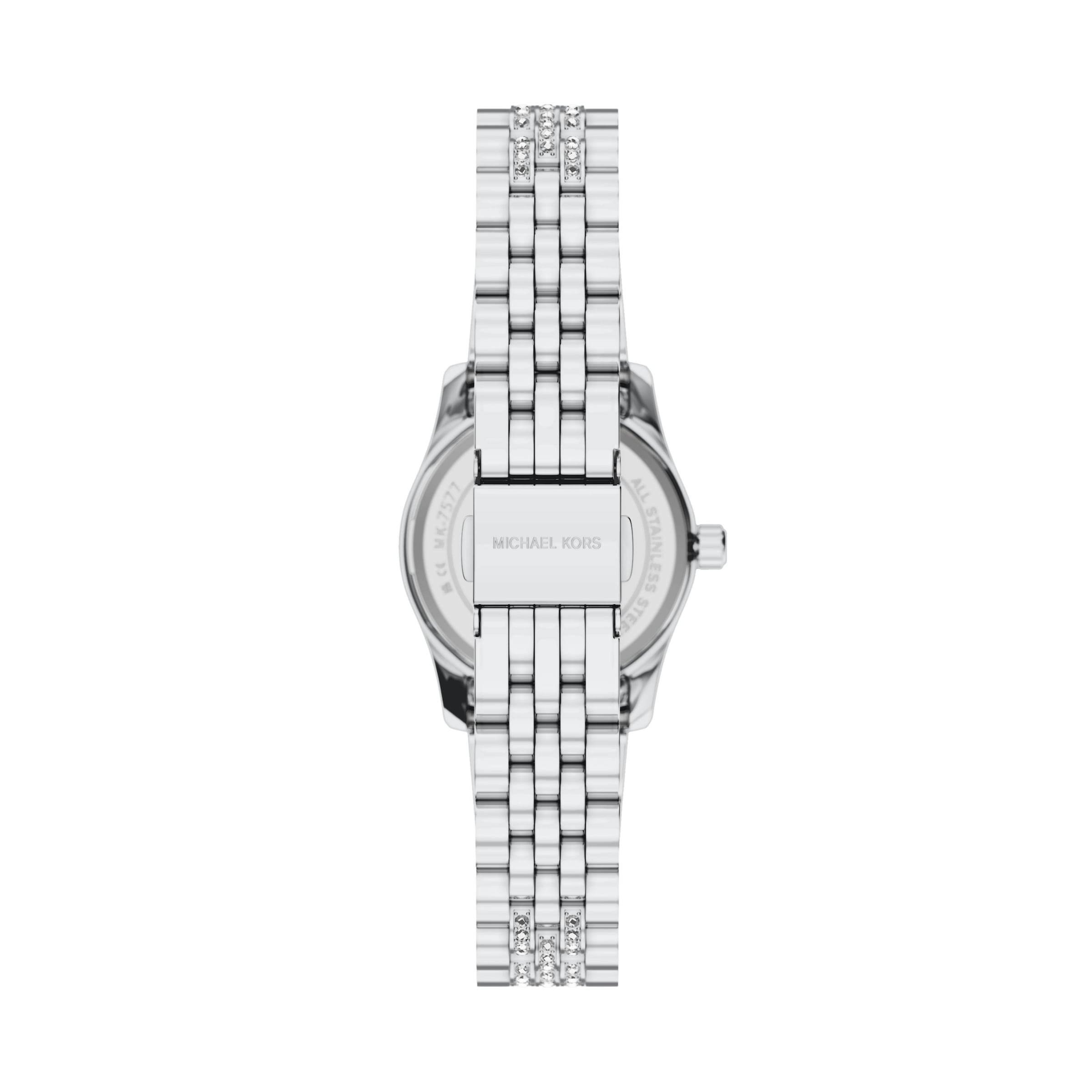 MICHAEL KORS Quarzuhr »Lexington« Armbanduhr, Damenuhr, Edelstahlarmband, analog, Glassteine
