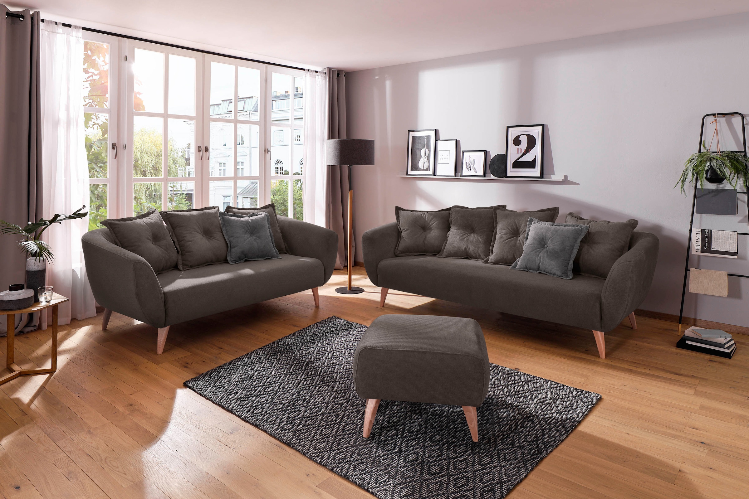 Home affaire 3-Sitzer »Baggio«, Zierkissen inklusive