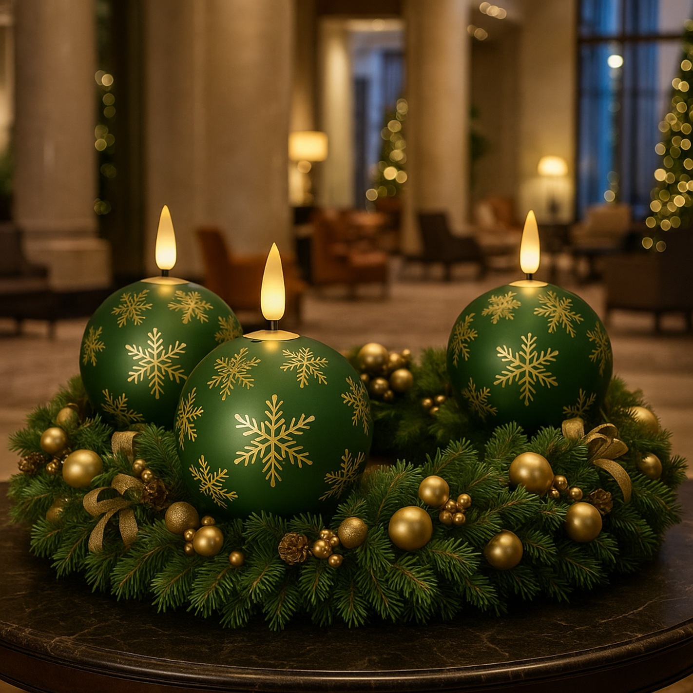 I.GE.A. LED-Kerze "Kugel-Kerze A" aus Glas batteriebetrieben mit Timer Adve günstig online kaufen