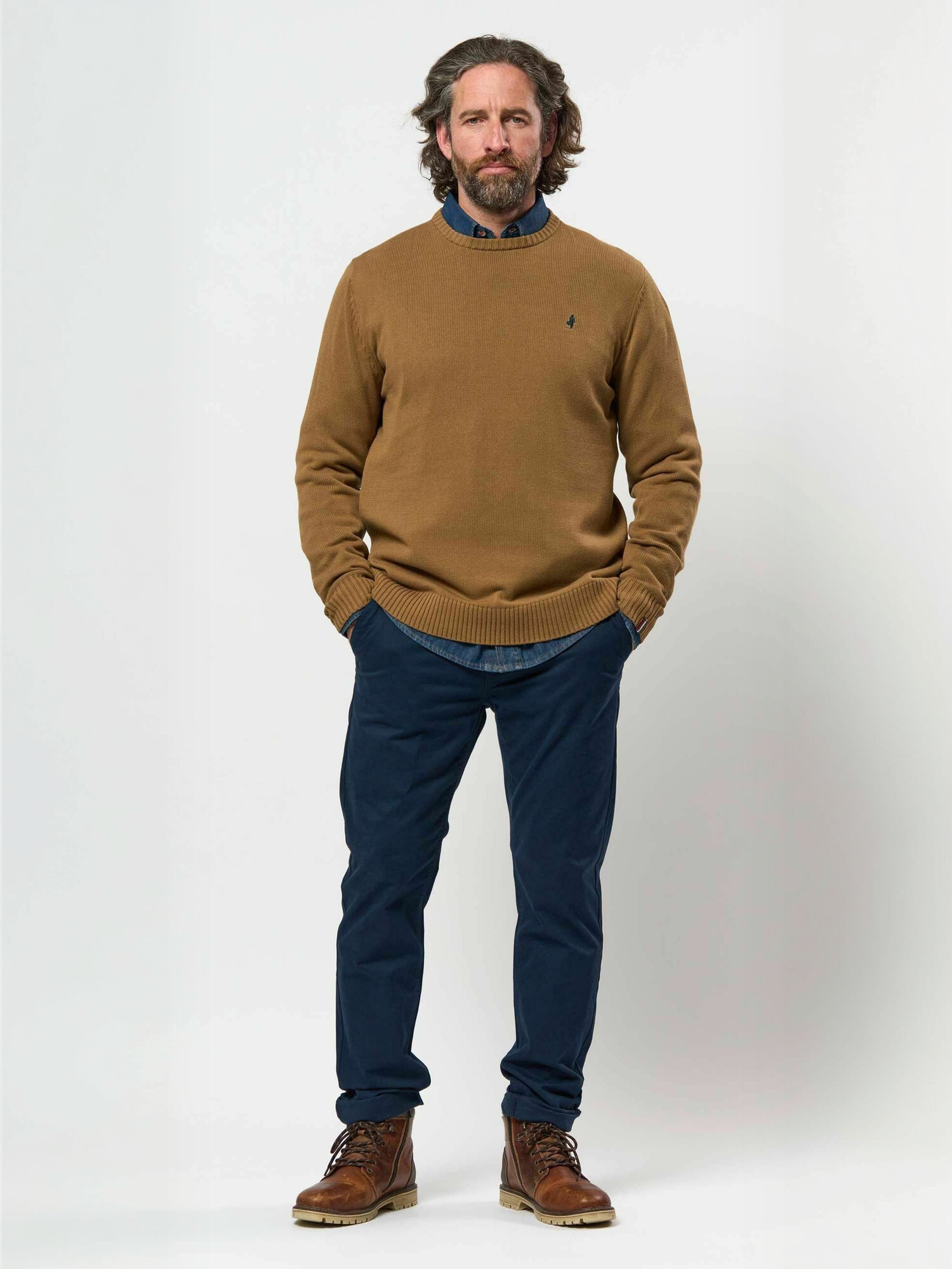MCS Rundhalspullover »MCS Pullover MCBirk«
