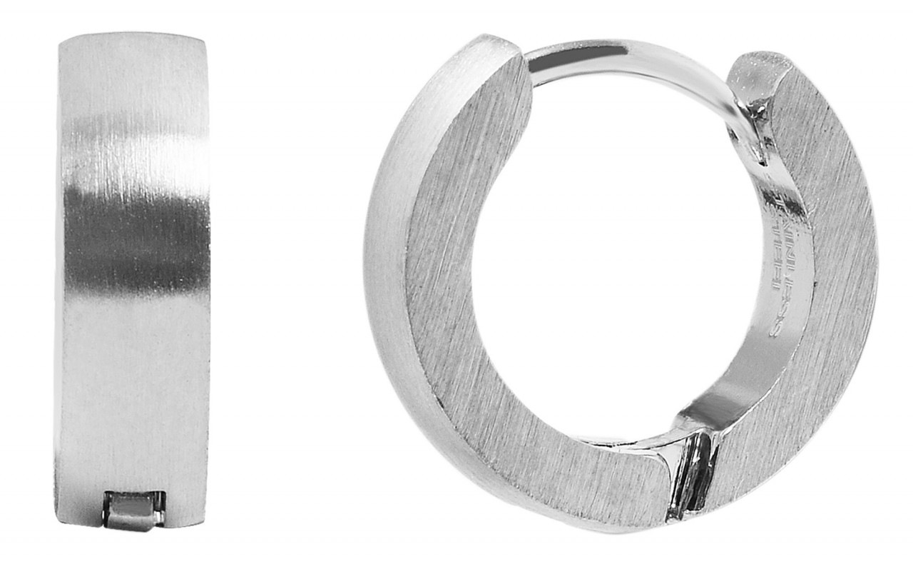 Adelia's Hoop Earrings Steel Silver 10mm