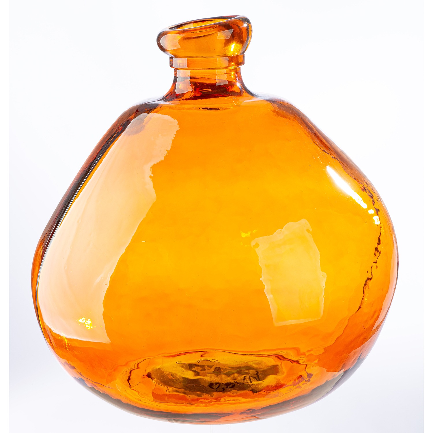 GILDE Tischvase "Vase bauchig; organisch Organical orange H. 32 cm", (1 St. günstig online kaufen