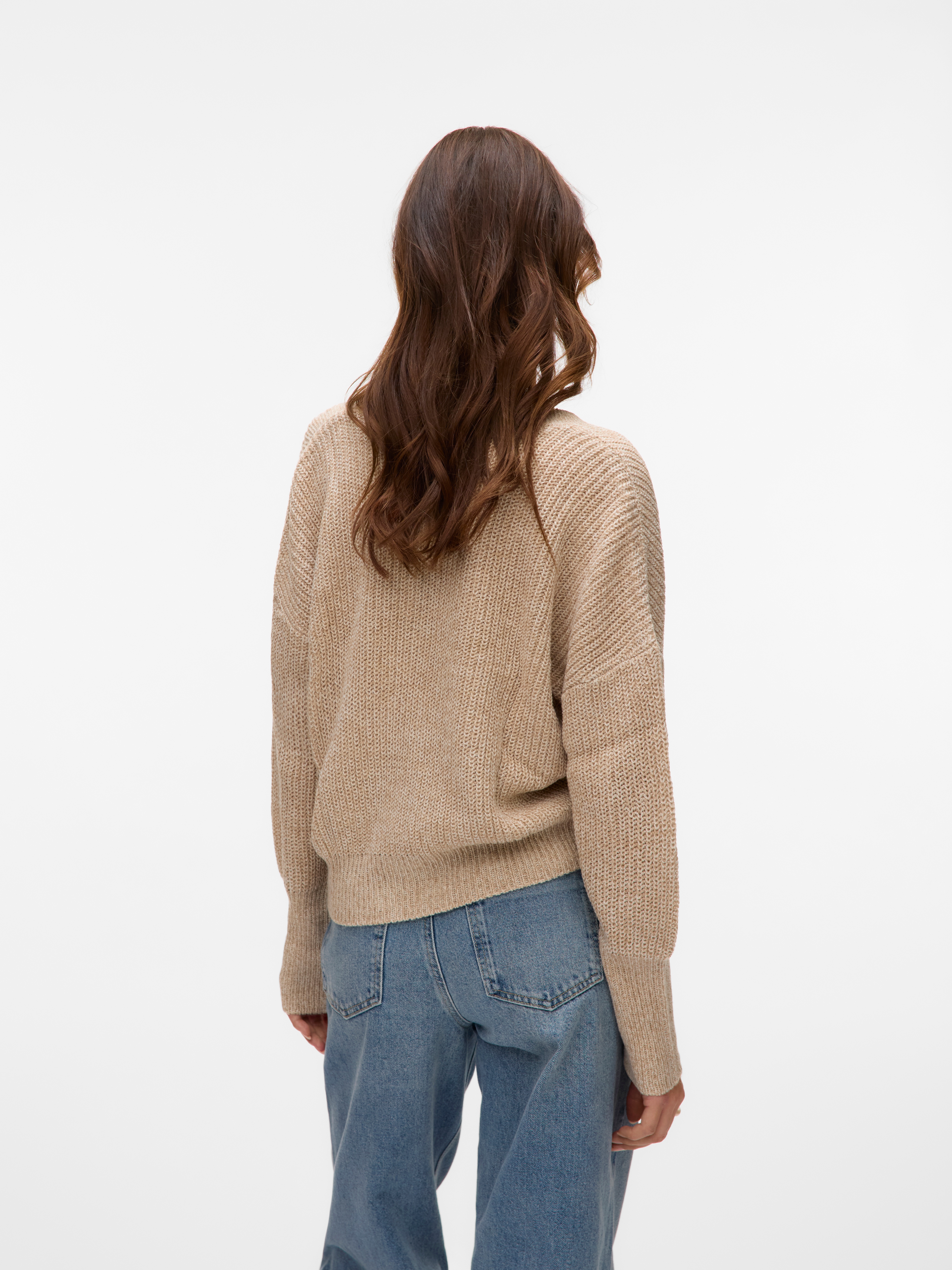 Thumbnail - Vero Moda Strickjacke "VMLEA LS V-NECK CUFF CARDIGAN NOOS" Rippstrick