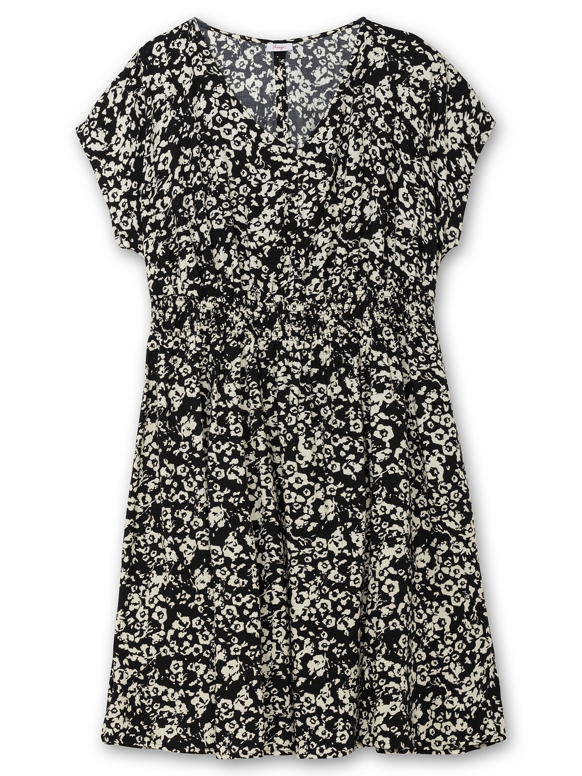 Sheego Sommerkleid »Große Größen«, mit Smokbund und weitem Rock