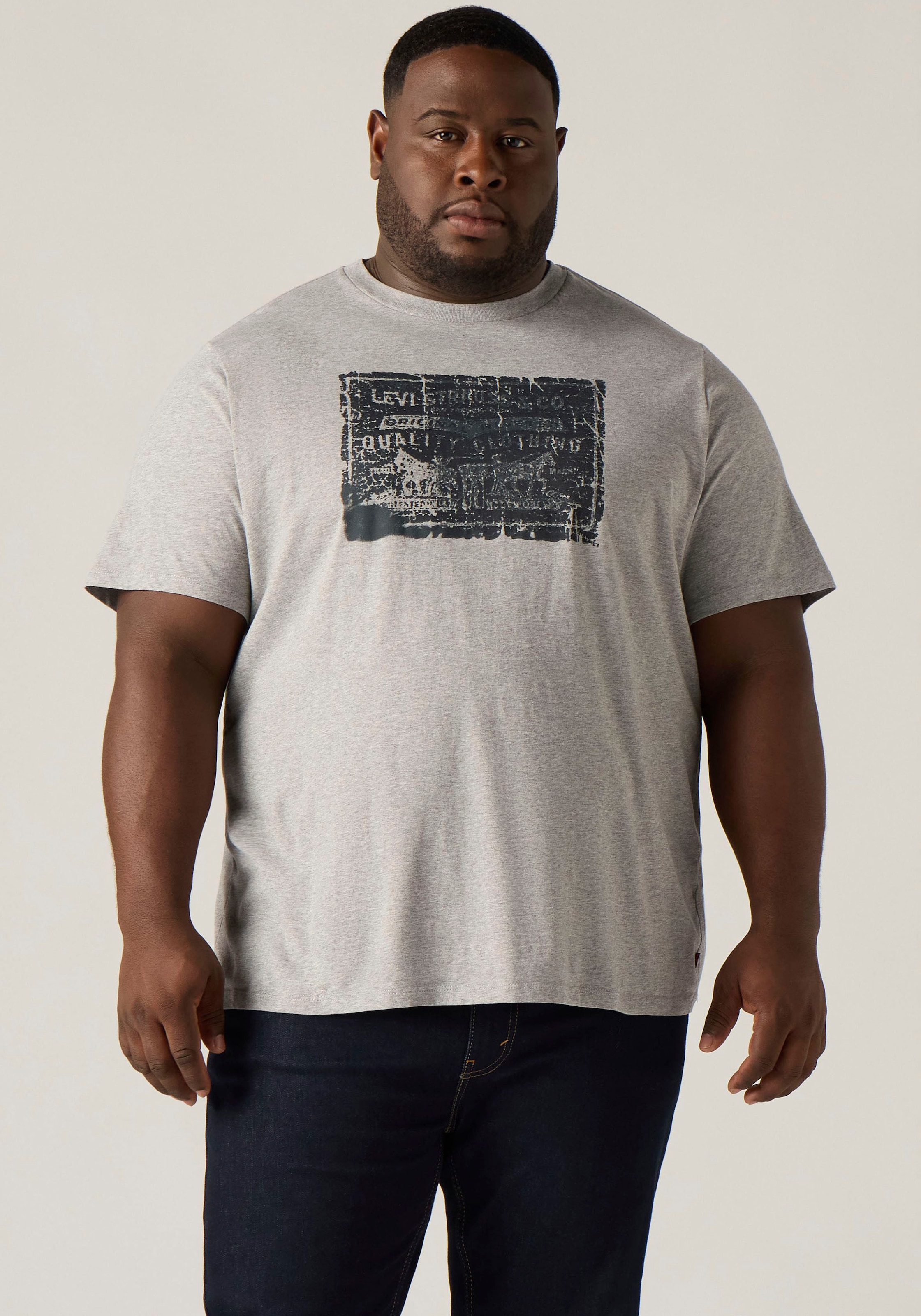 Levis Plus T-Shirt "LSE B&T BIG GRAPHIC TEE" mit Logostickerei auf der Brust