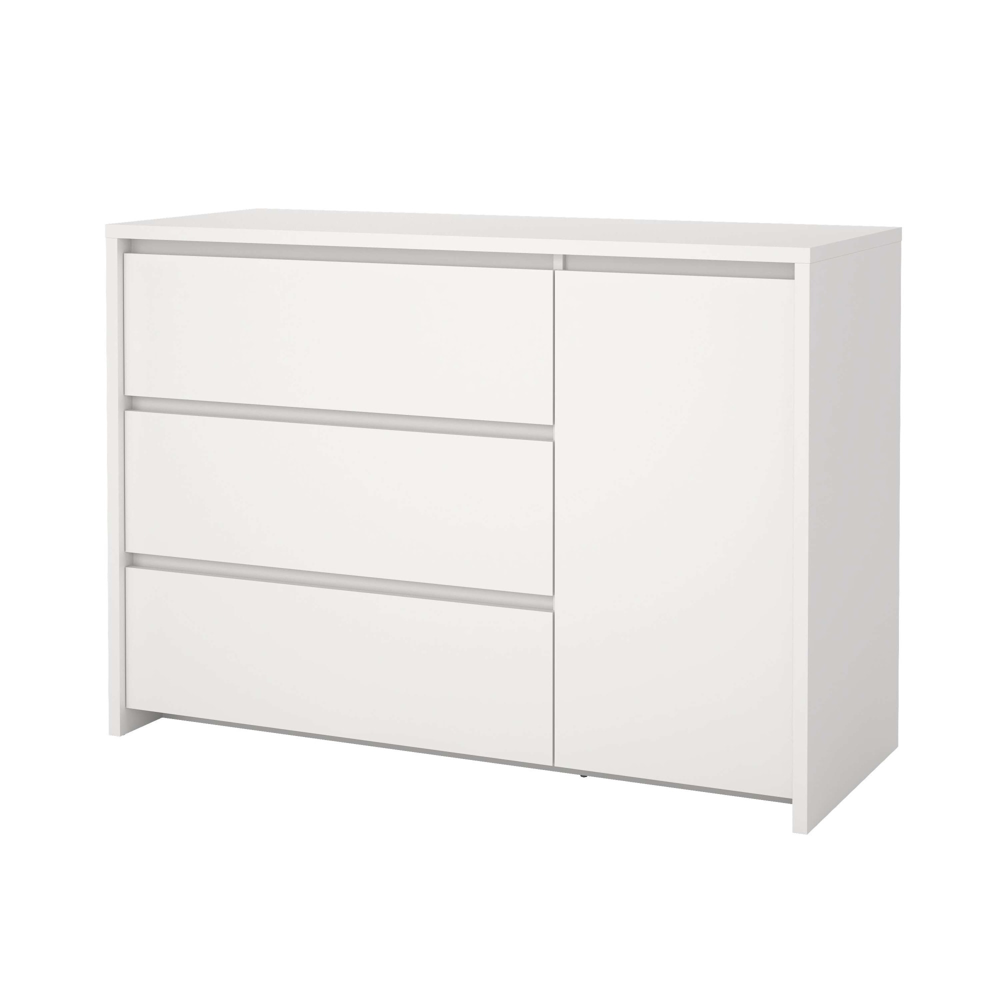 Home affaire Sideboard »Next Sideboard mit 1 Tür und 3 Schubladen« Tiefe Bauweise für mehr Stauraum
