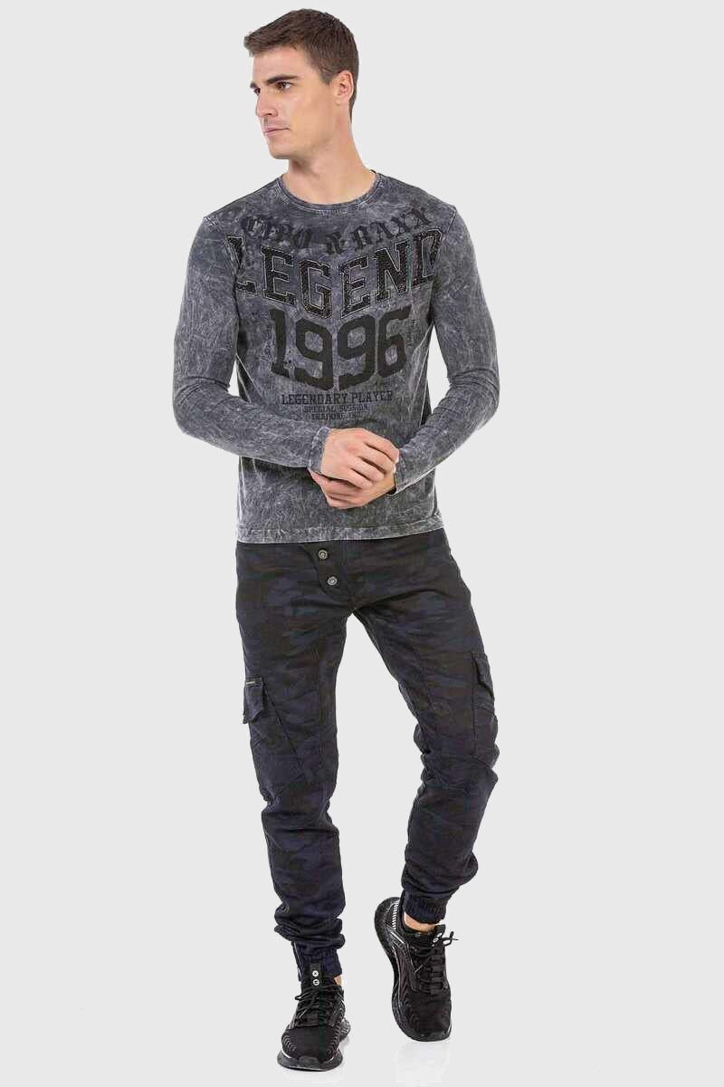 Cipo & Baxx T-Shirt »Sweatshirts«, mit beidseitigem Print