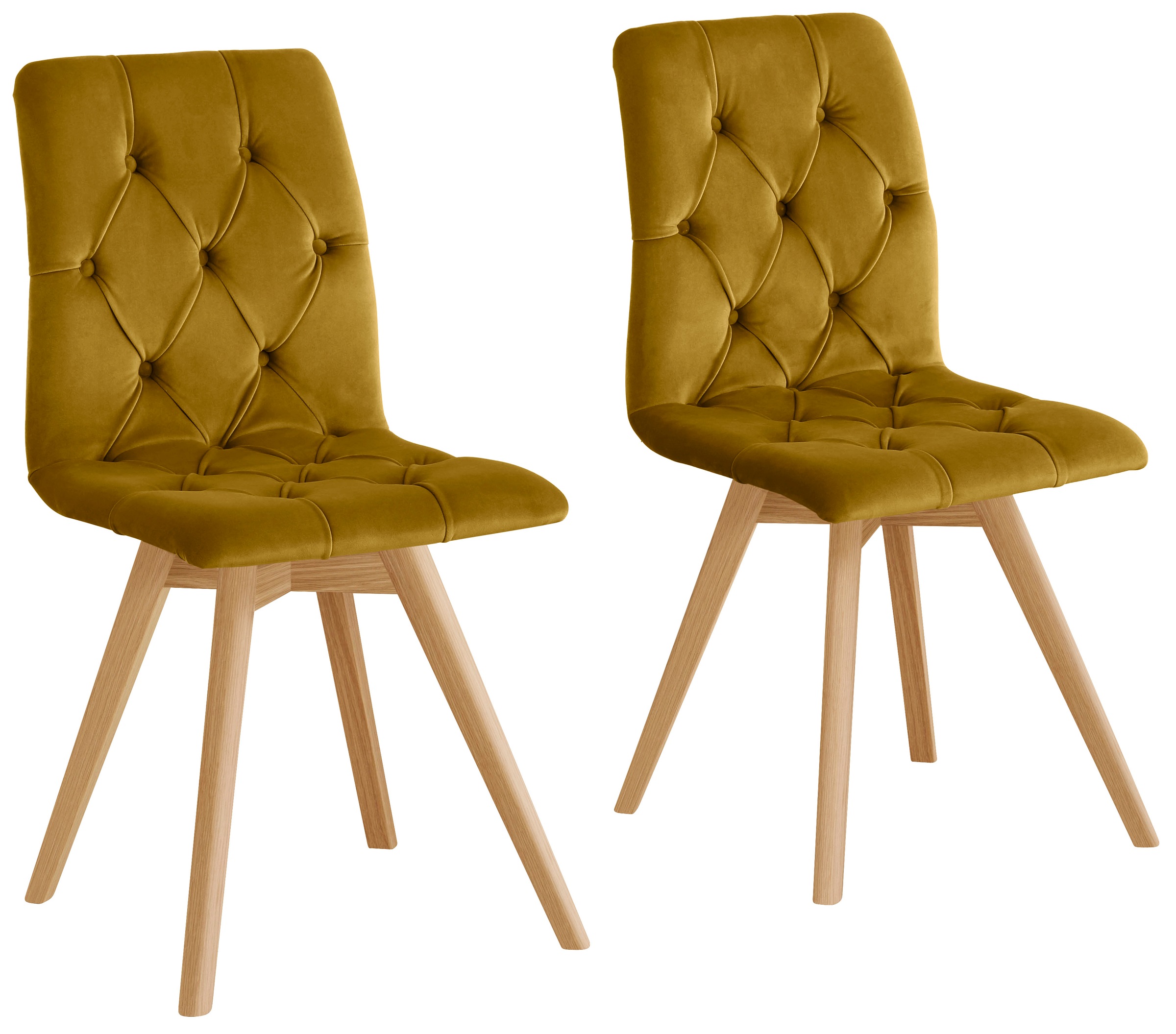 andas Esszimmerstuhl "Rania" (Set) 2 Stk. Samtoptik im 2er/4er/6er Set, Mas günstig online kaufen