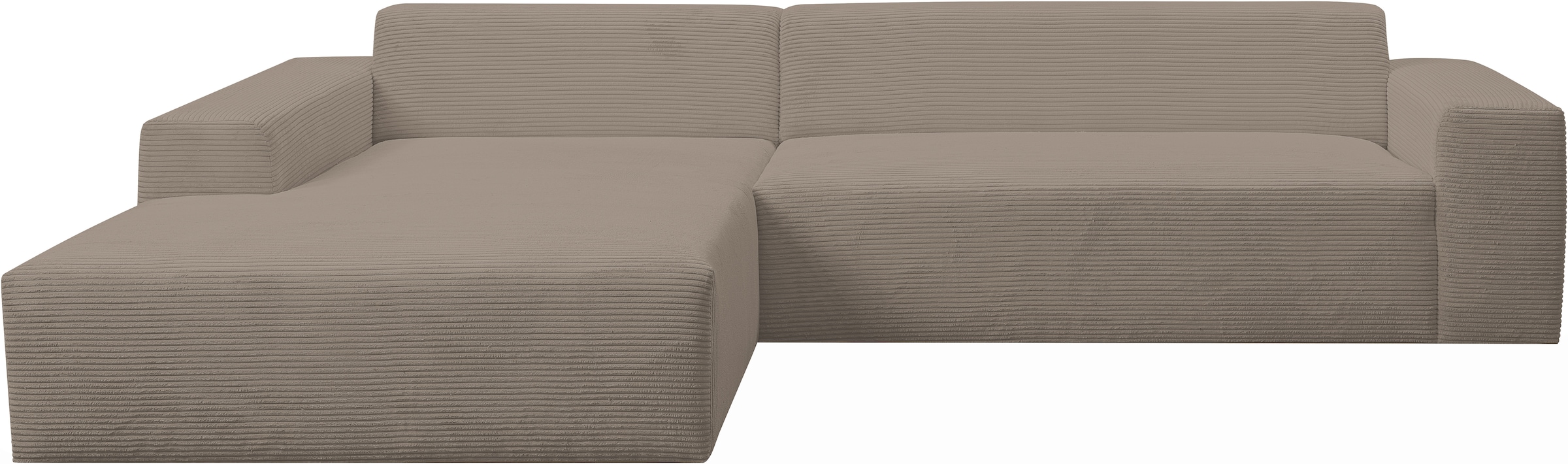 WERK2 Ecksofa »Zeus-XL, Mega-Sofa mit großer Sitztiefe, Stellmaße 311cm x 210cm«, Curvy Trend Garnitur mit urbaner Optik, bequem, Big-Sofa, L-Form