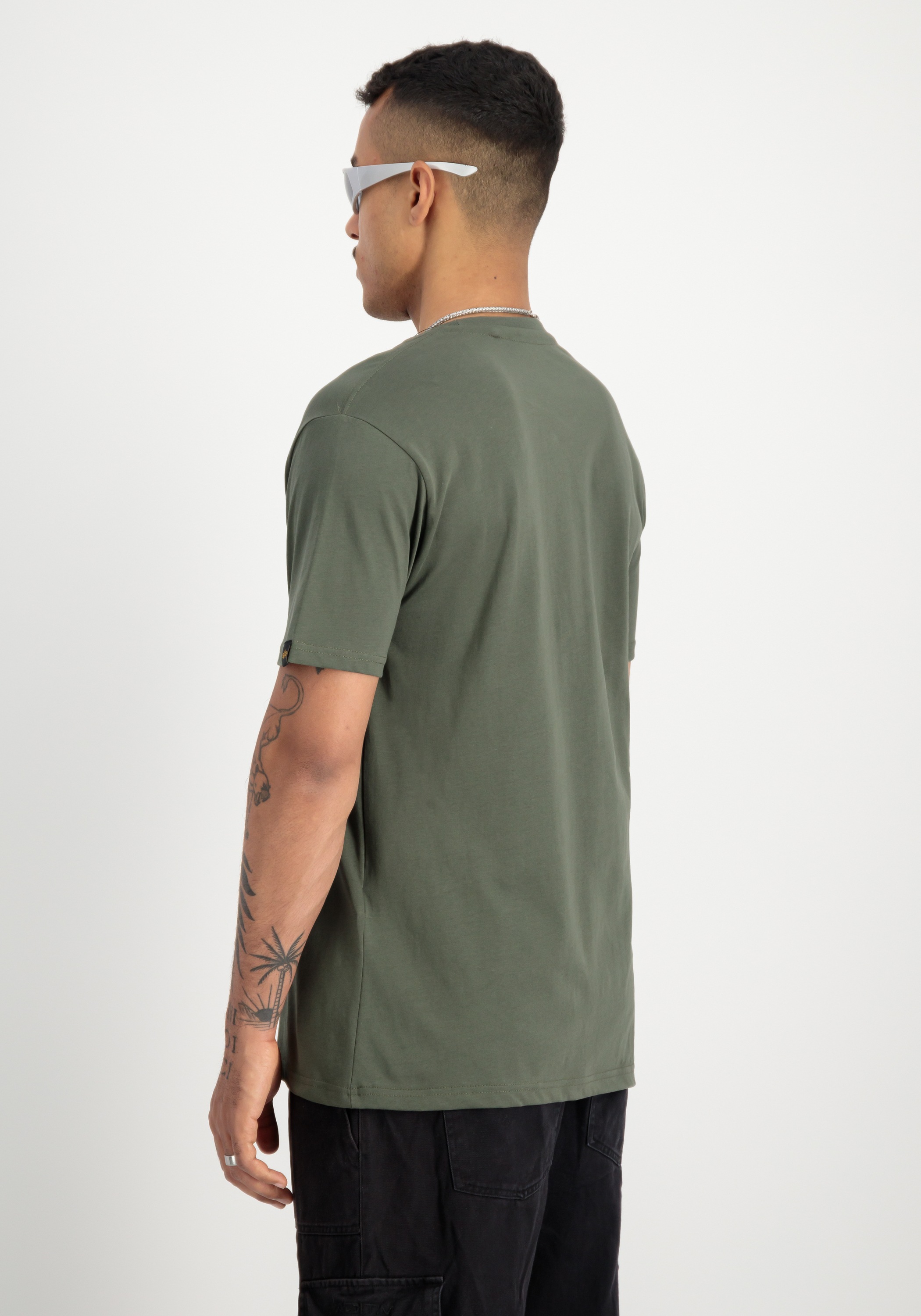 Alpha Industries T-Shirt »Alpha Industries Men - T-Shirts Satin Logo T-Shirt«