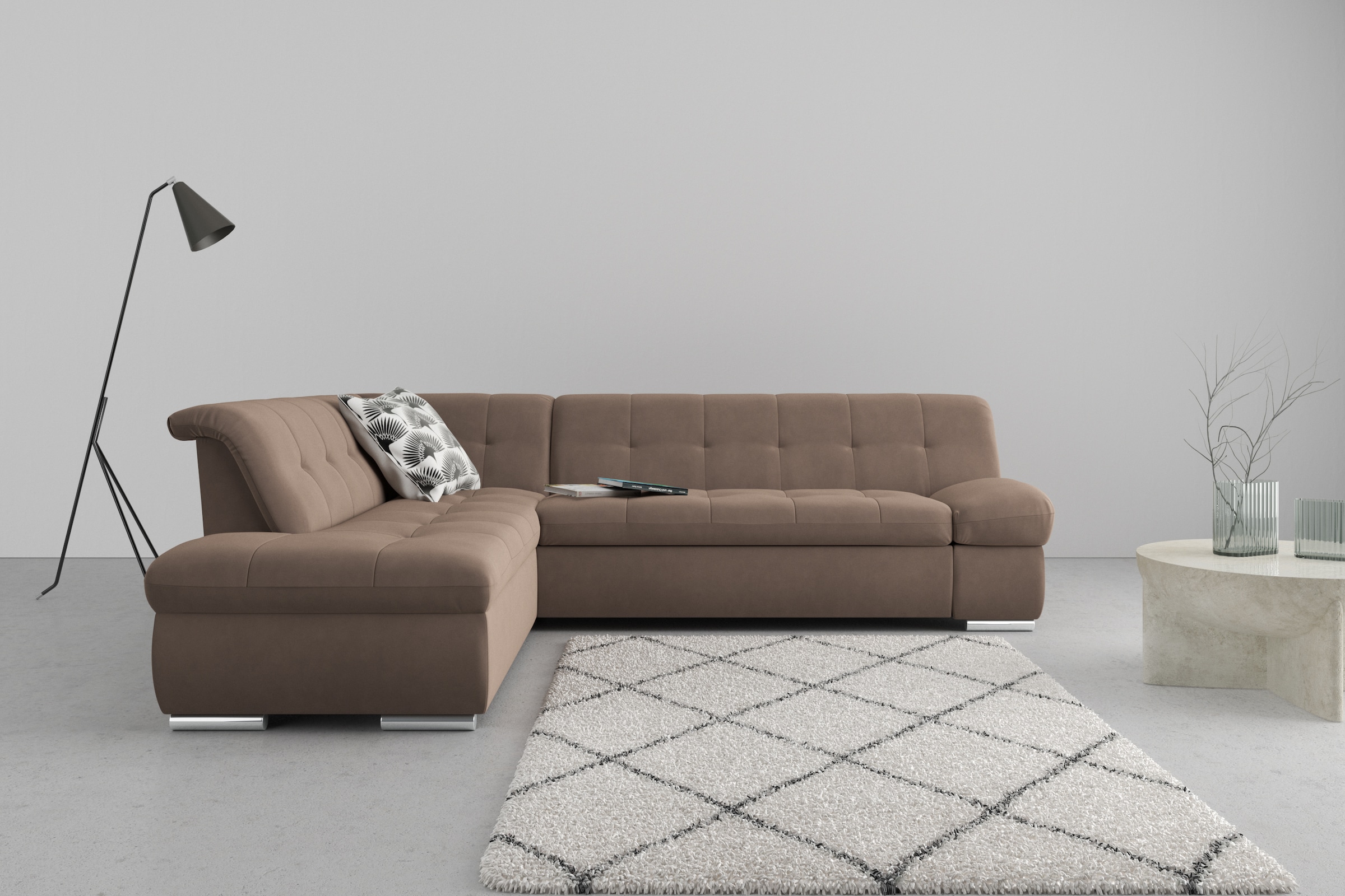 DOMO collection Ecksofa "Mona L-Form bequem und komfortabel, Breite 271cm, günstig online kaufen