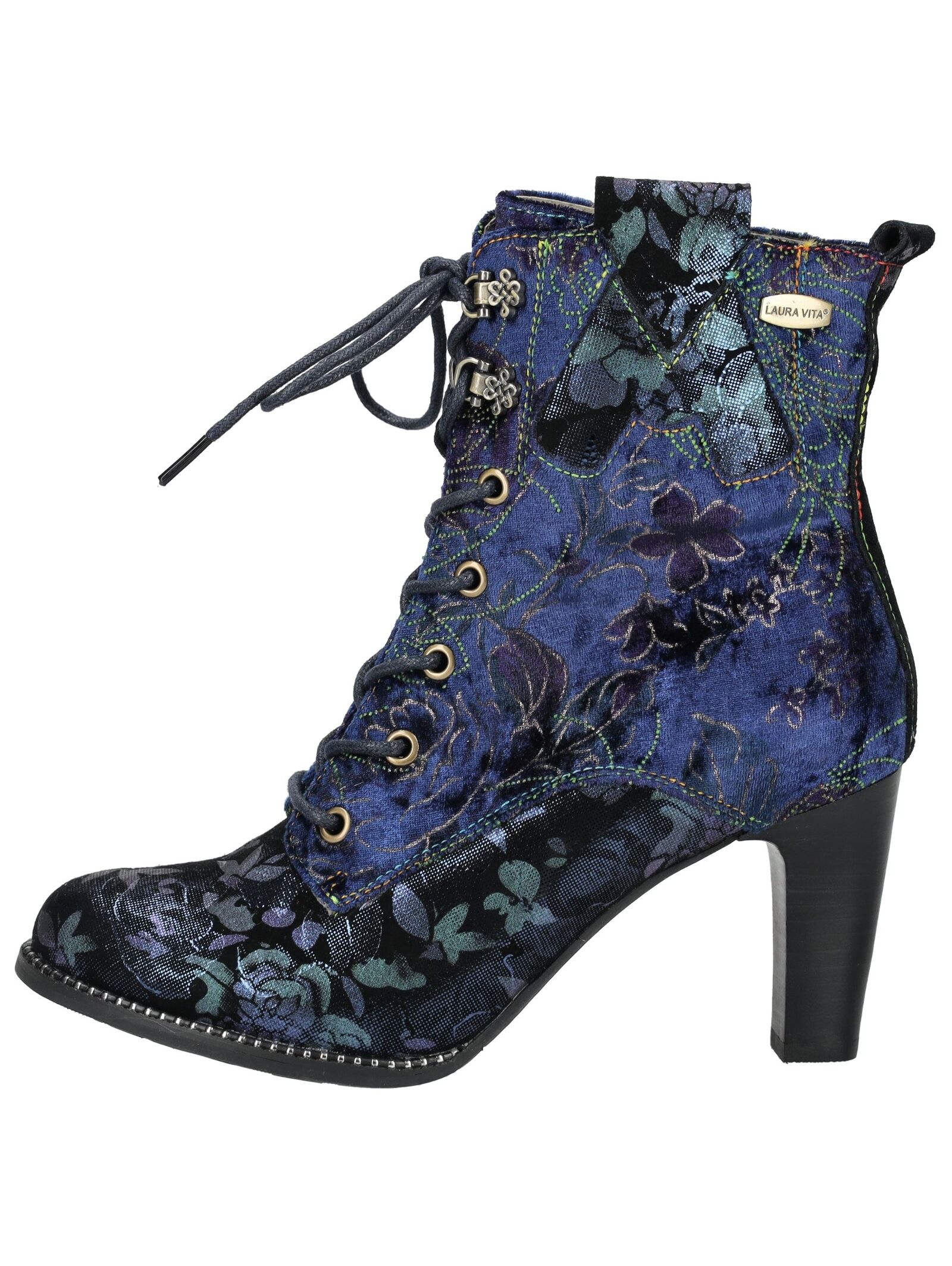 LAURA VITA High-Heel-Stiefelette »LAURA VITA Stiefelette Veloursleder/Textil«