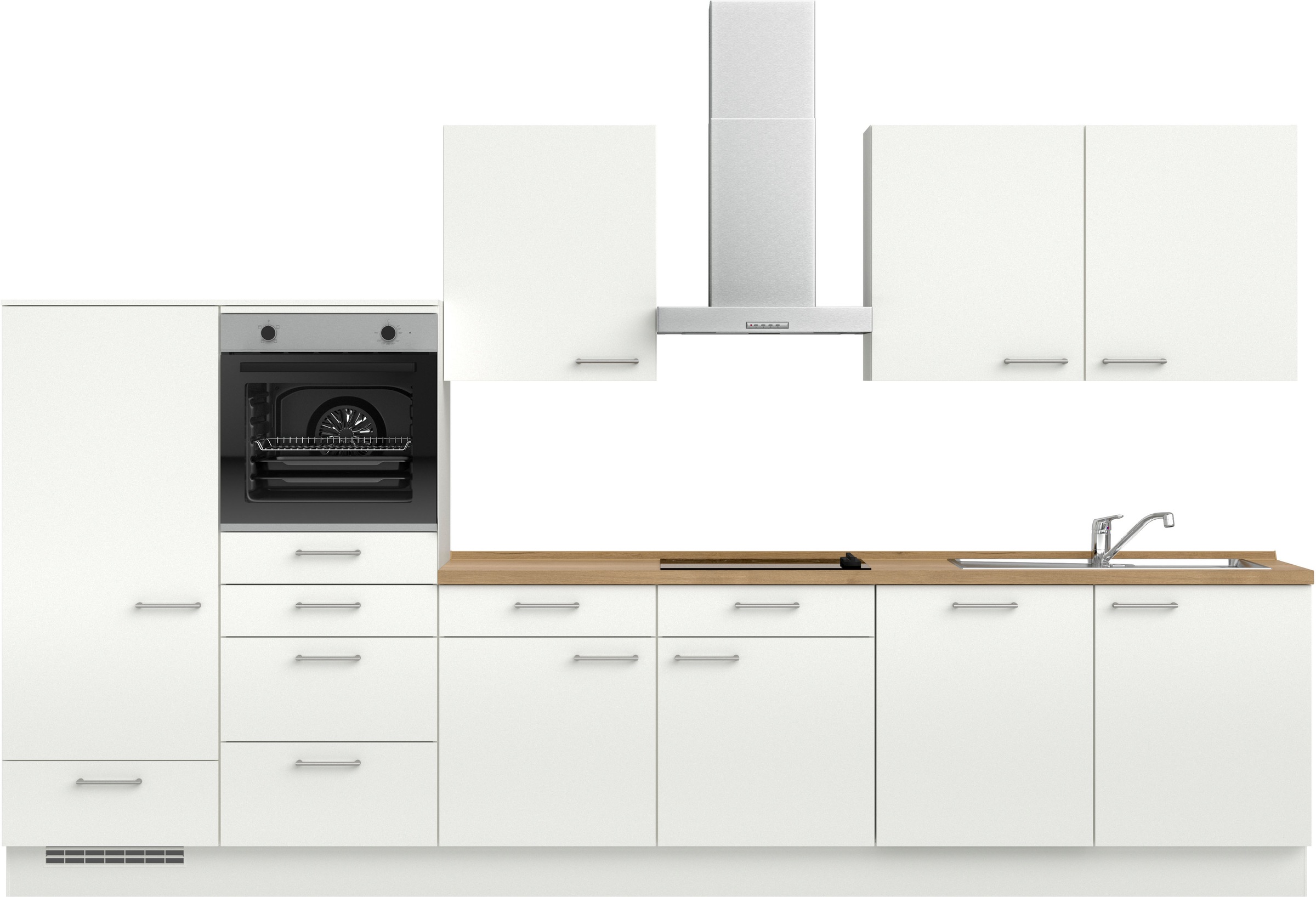 nobilia Küchenzeile ""Laser I", Ausrichtung wählbar, Breite 360 cm" vormont günstig online kaufen