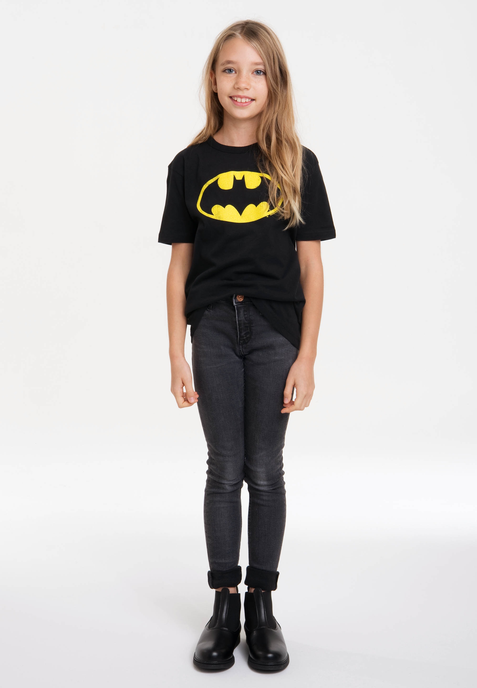 LOGOSHIRT BAUR Comics - »DC mit Batman«, online T-Shirt | bestellen Print lizenziertem