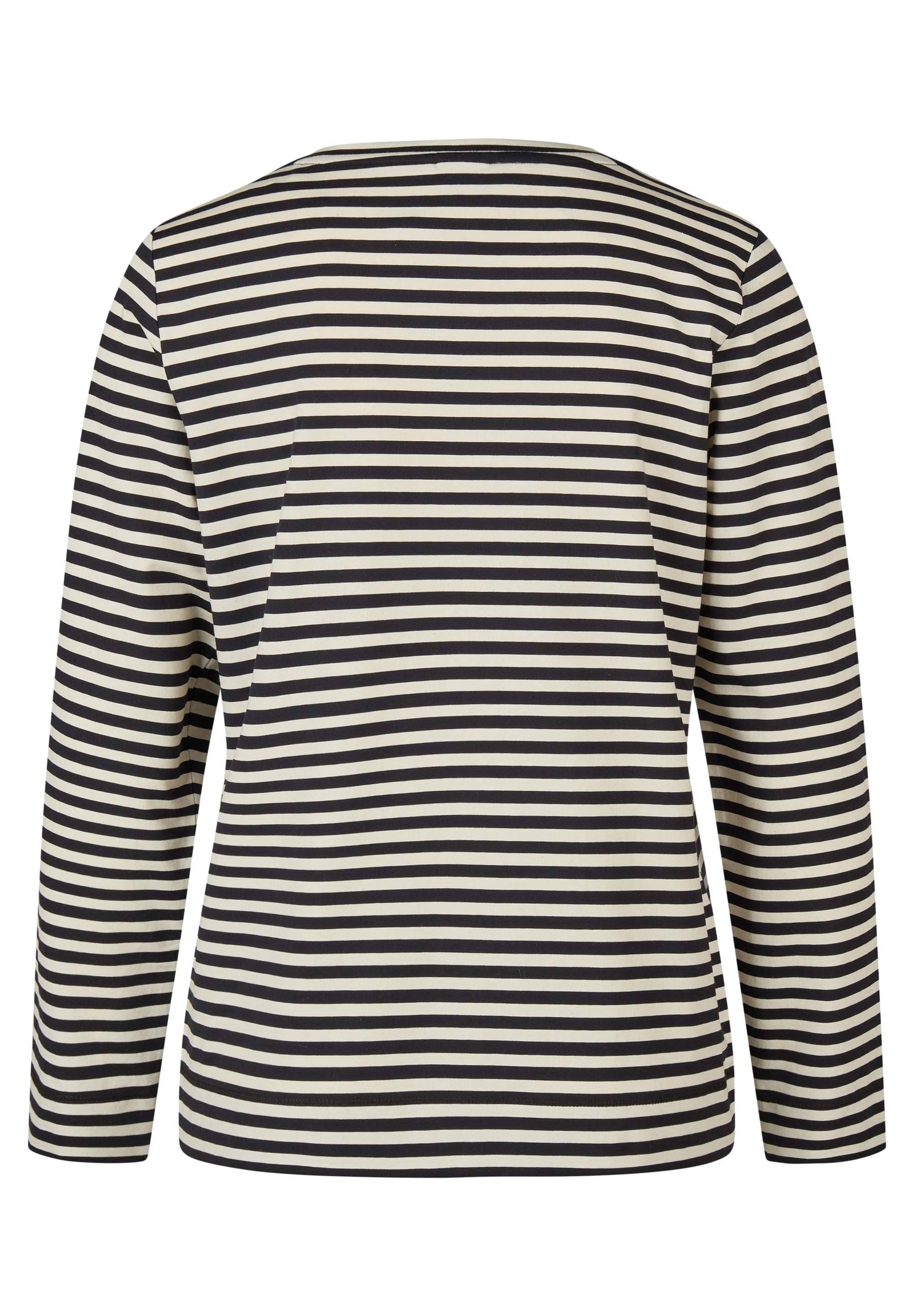 Rabe Langarmshirt im Streifen-Design und mit Print