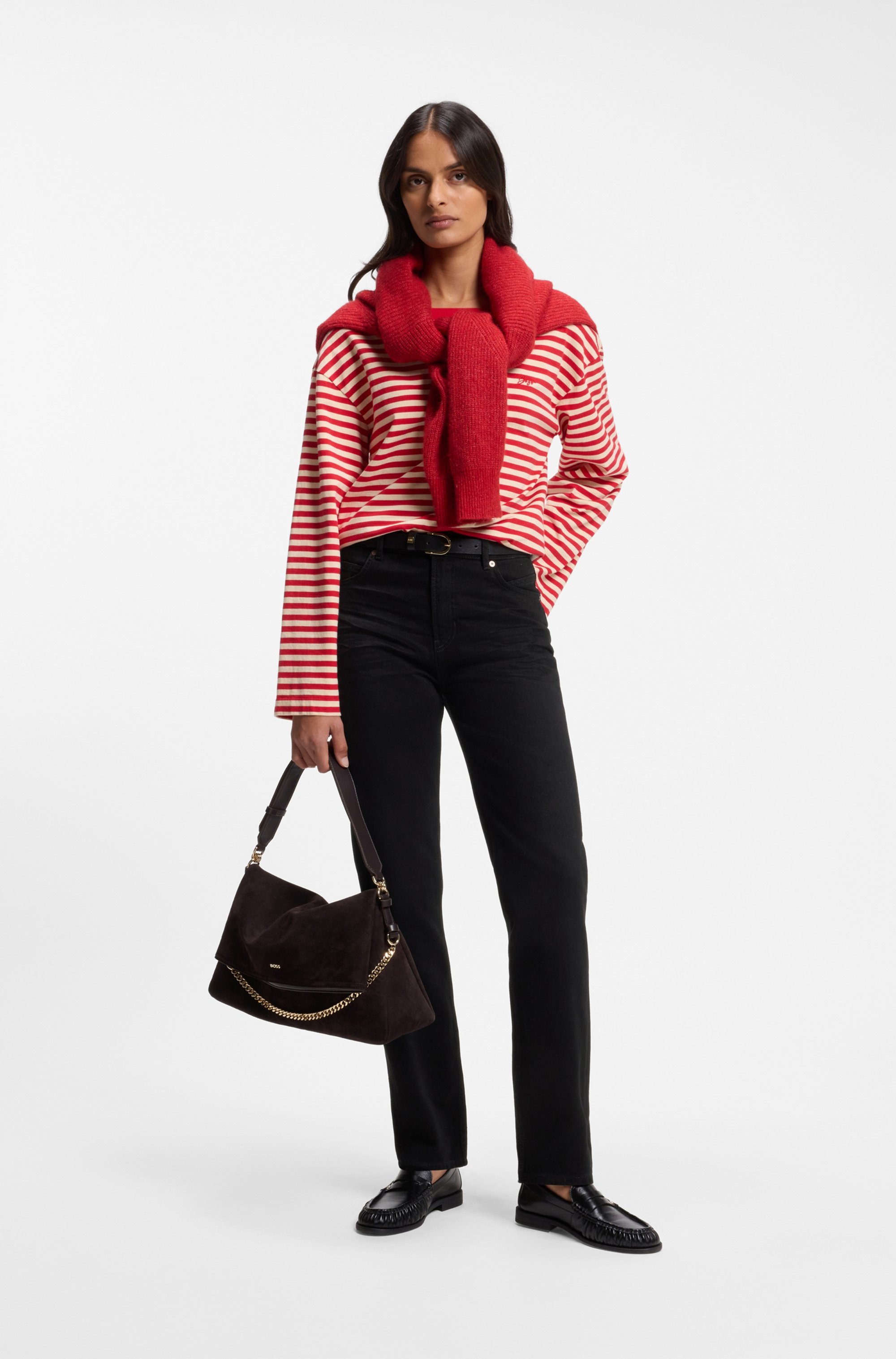 BOSS ORANGE High-waist-Jeans »ADA SLIM HR 4.0 Premium Damenmode« aus Baumwoll-Denim