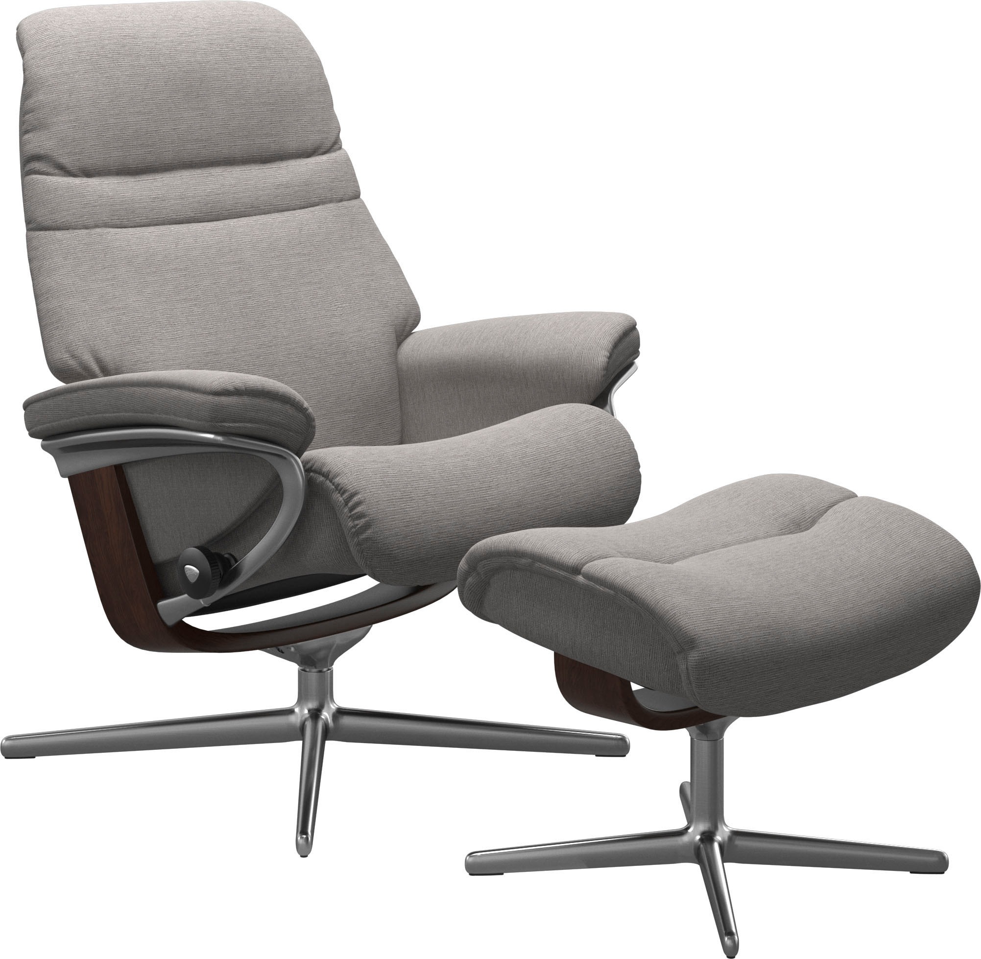 Stressless® Relaxsessel »Sunrise«, mit Cross Base, Größe S, M & L, Holzakzent Braun