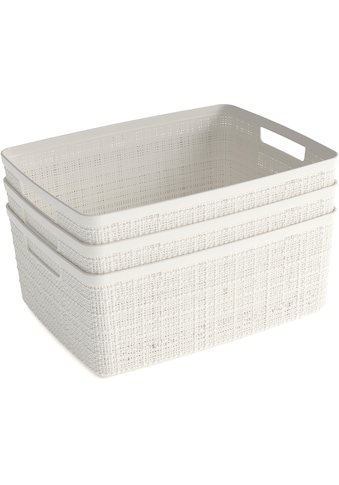 Organizer »Jute Recycling«, (Set, 3 St.)