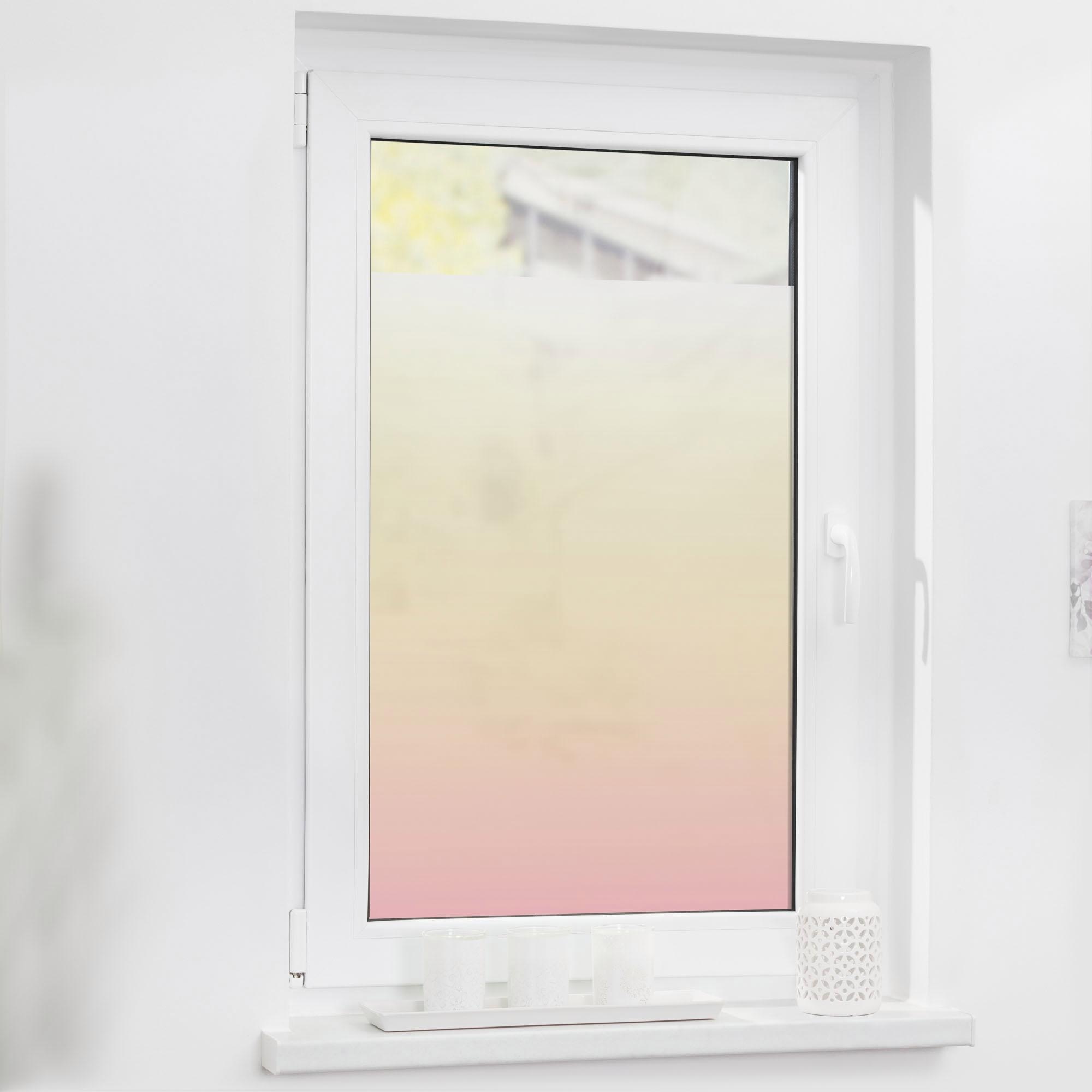 LICHTBLICK ORIGINAL Fensterfolie "Ombre Rosa" 1 Stk. blickdicht strukturier günstig online kaufen
