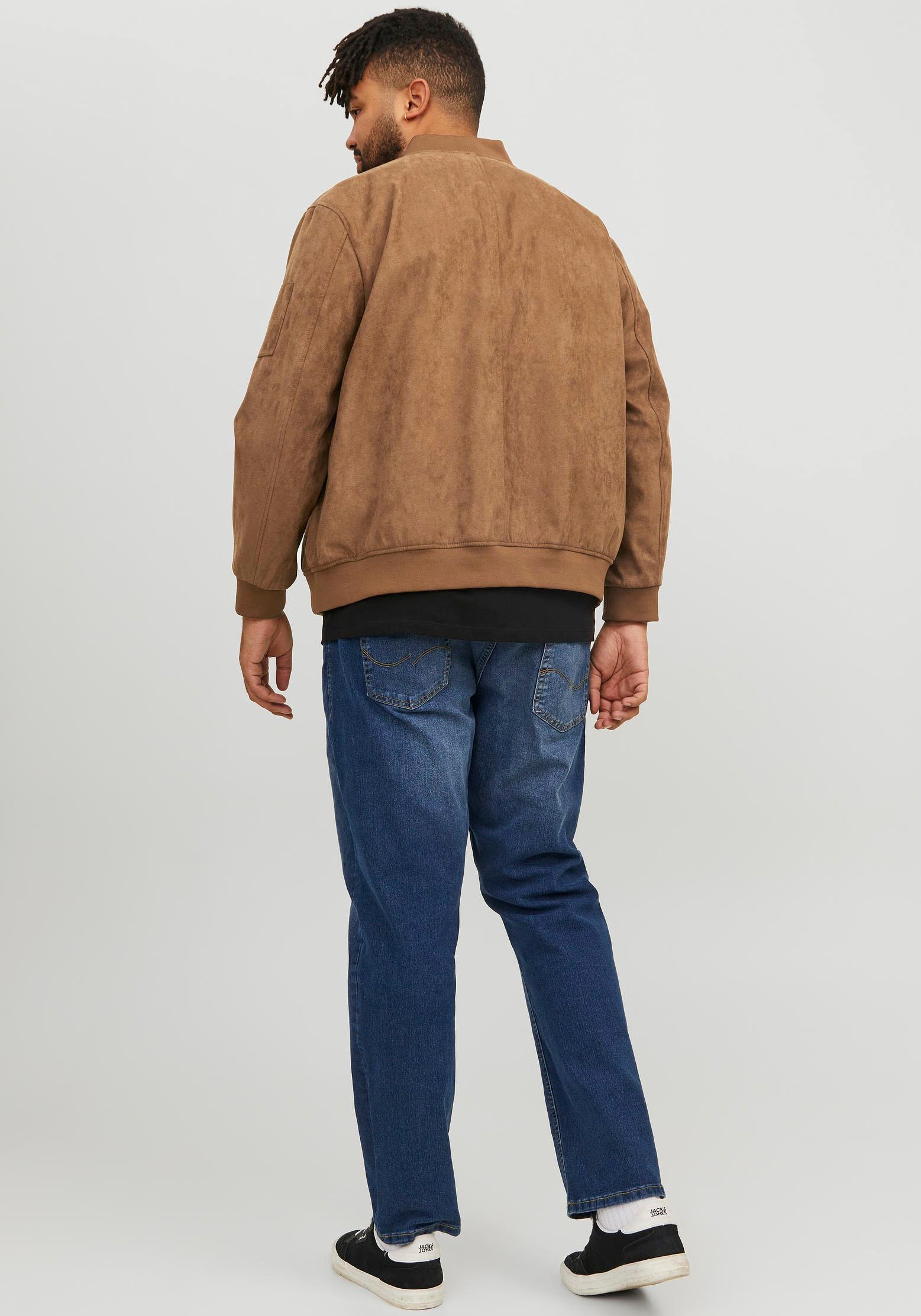 Jack & Jones PlusSize Blouson "JJEROCKY FAUX SUEDE BOMBER PLS" günstig online kaufen