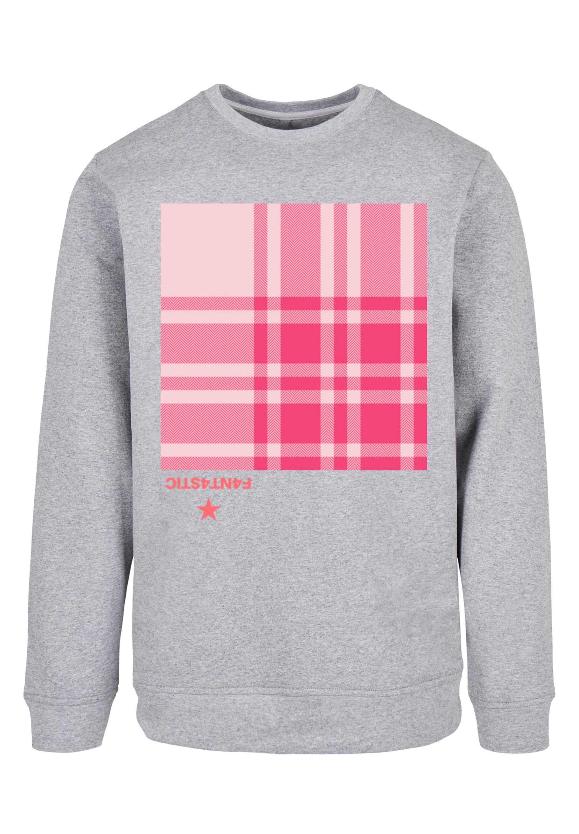 F4NT4STIC Kapuzenpullover »Karo Pink«, Print