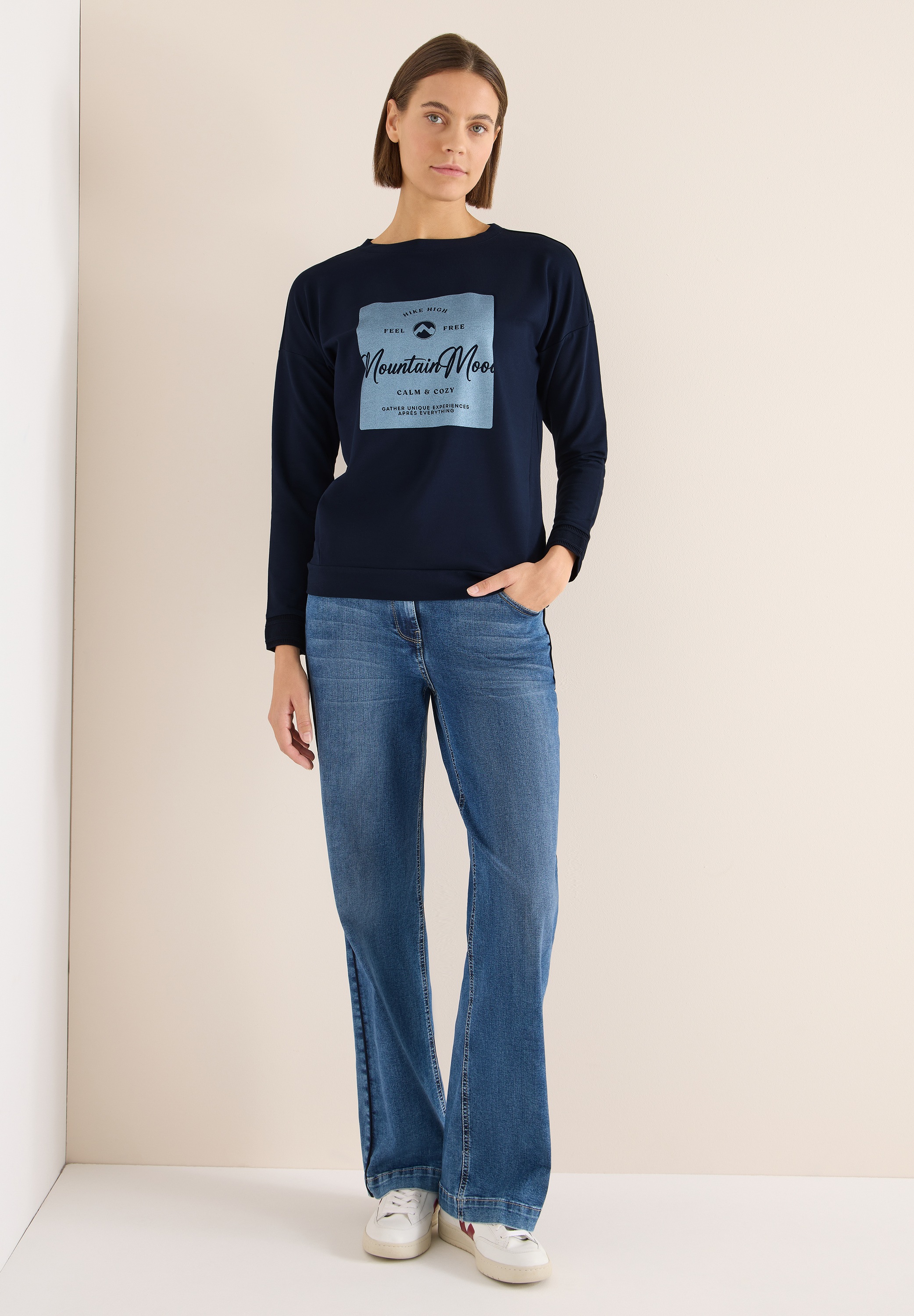 Thumbnail - Cecil Langarmshirt Rundhalsausschnitt