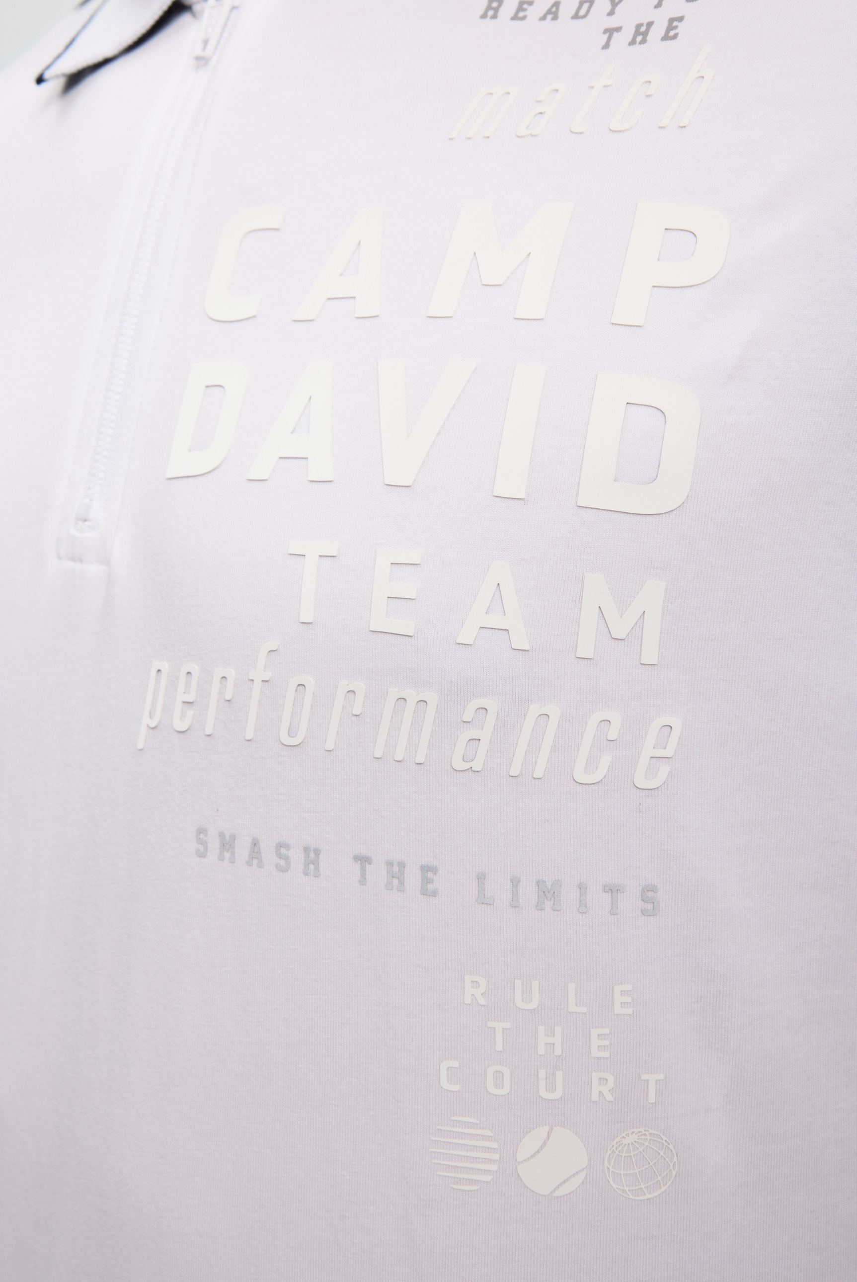 CAMP DAVID Poloshirt mit reflektierenden Details