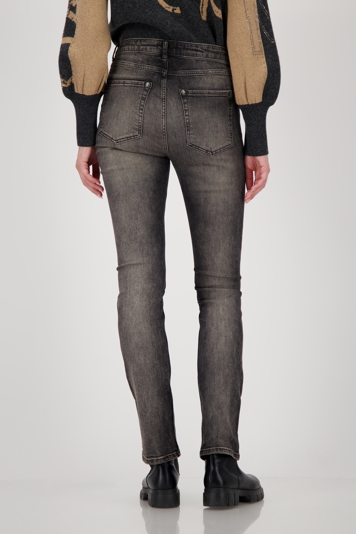 Monari Straight-Jeans Regular fit mit Strasssteinen günstig online kaufen