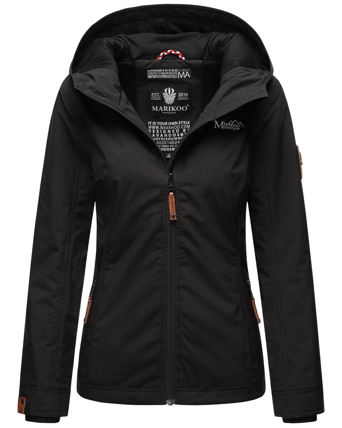 Outdoorjacke »Brombeere«, sportliche Übergangsjacke mit Kapuze