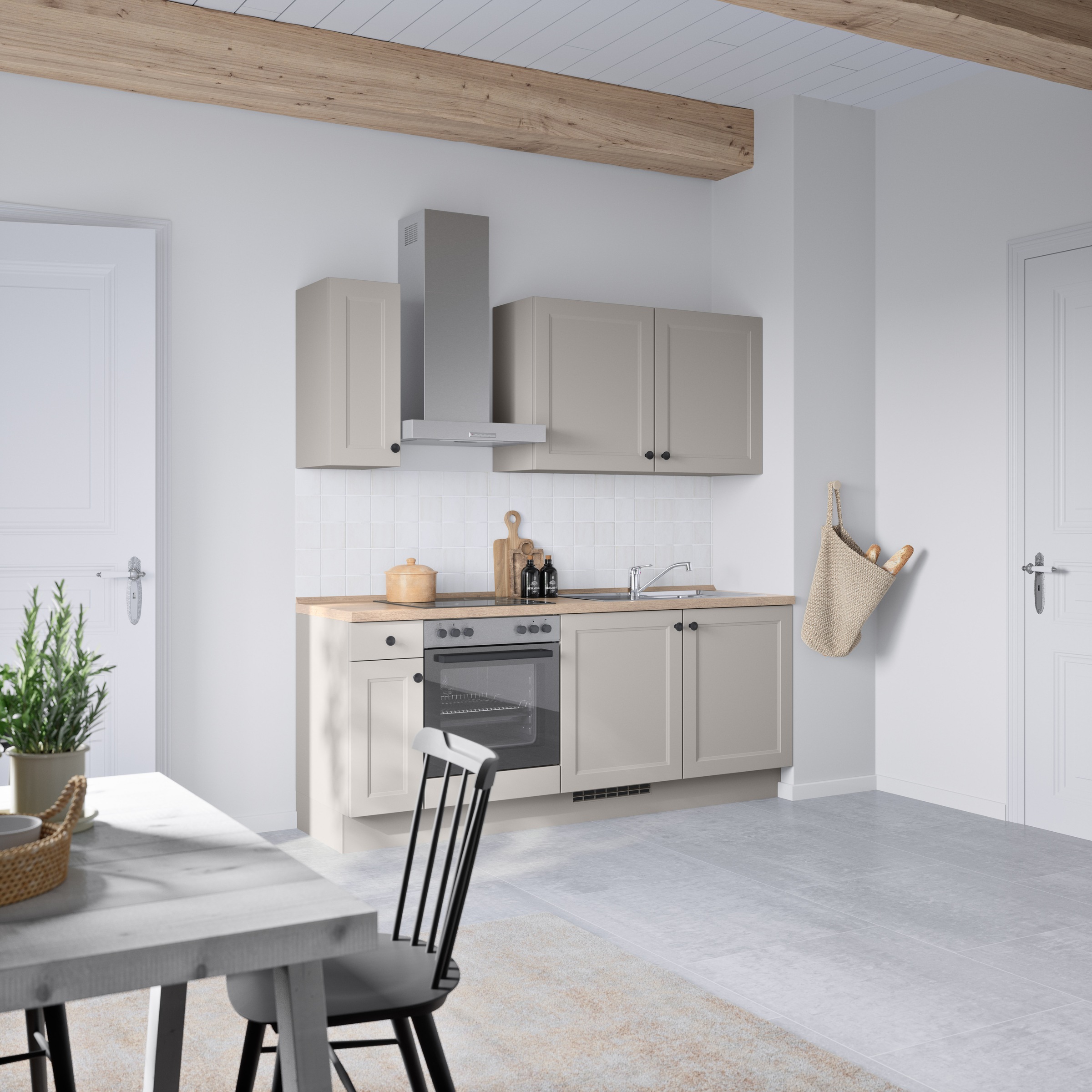 nobilia® Küchenzeile »"Cascada I"«, vormontiert, Ausrichtung wählbar, Breite 210 cm, wahlw. mit E-Geräten