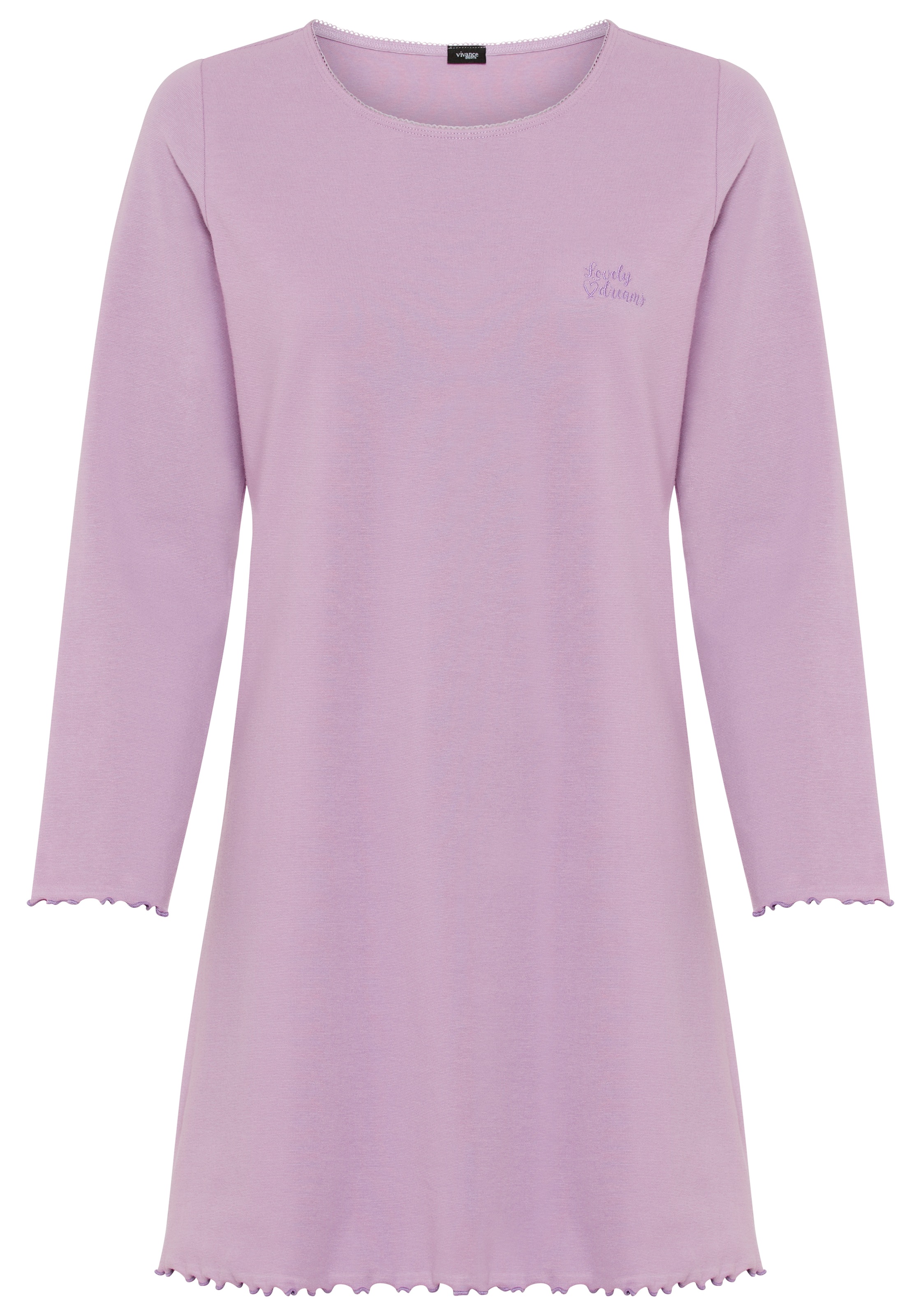 Vivance Dreams Nachthemd 1-teilig, 1 tlg. mit Babylock-Kanten günstig online kaufen