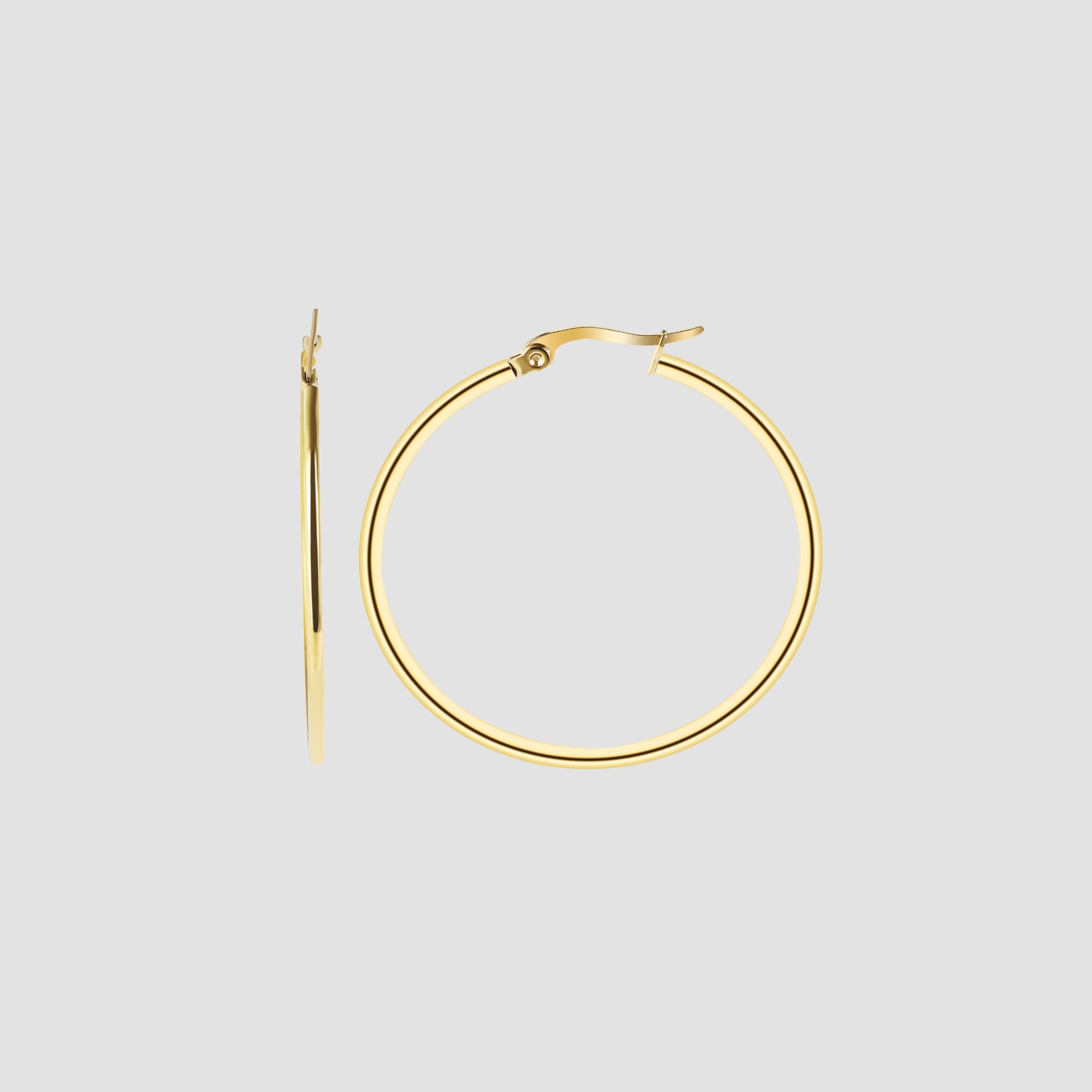 Adelia´s Paar Creolen "Damen Ohrringe – Creole aus Edelstahl" Perfekt als G günstig online kaufen