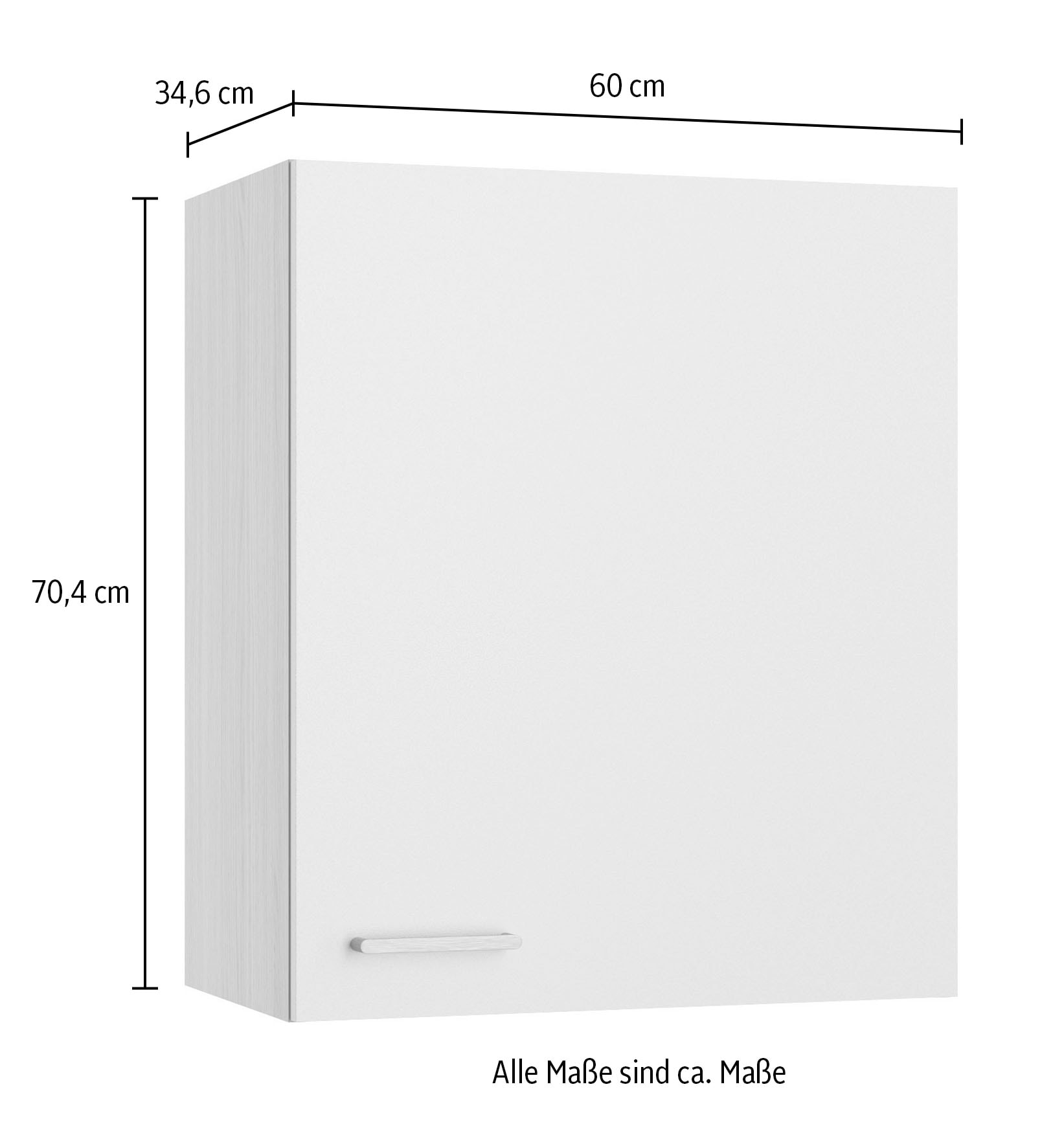 KOCHSTATION Hängeschrank »KS-Lucy« Breite 60 cm, mit 1 Tür, 2 Einlegeböden, Soft-Close