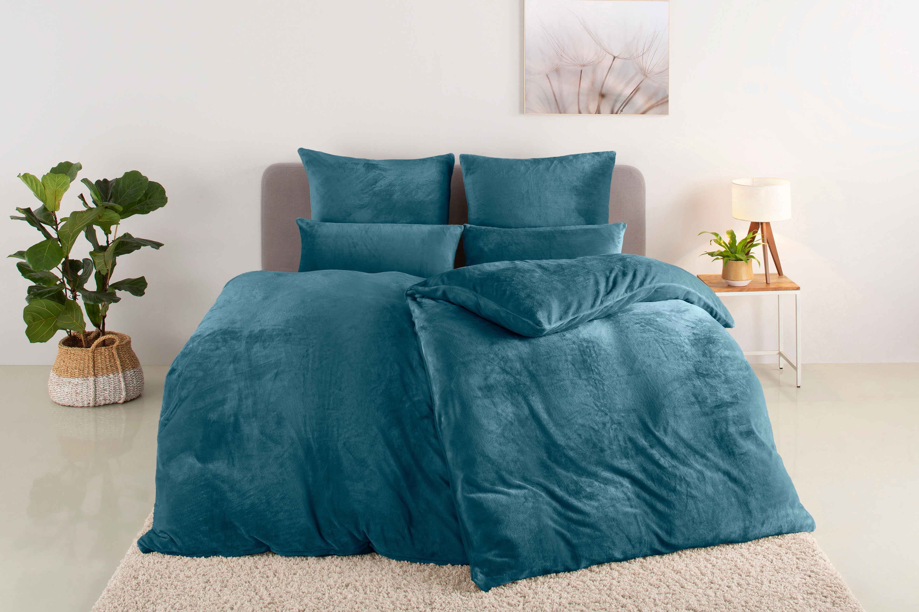 OTTO home Bettwäsche "Desner3, besonders weich im Griff, Cashmere-Touch" 2 Bettwäsche mit Reißverschluss
